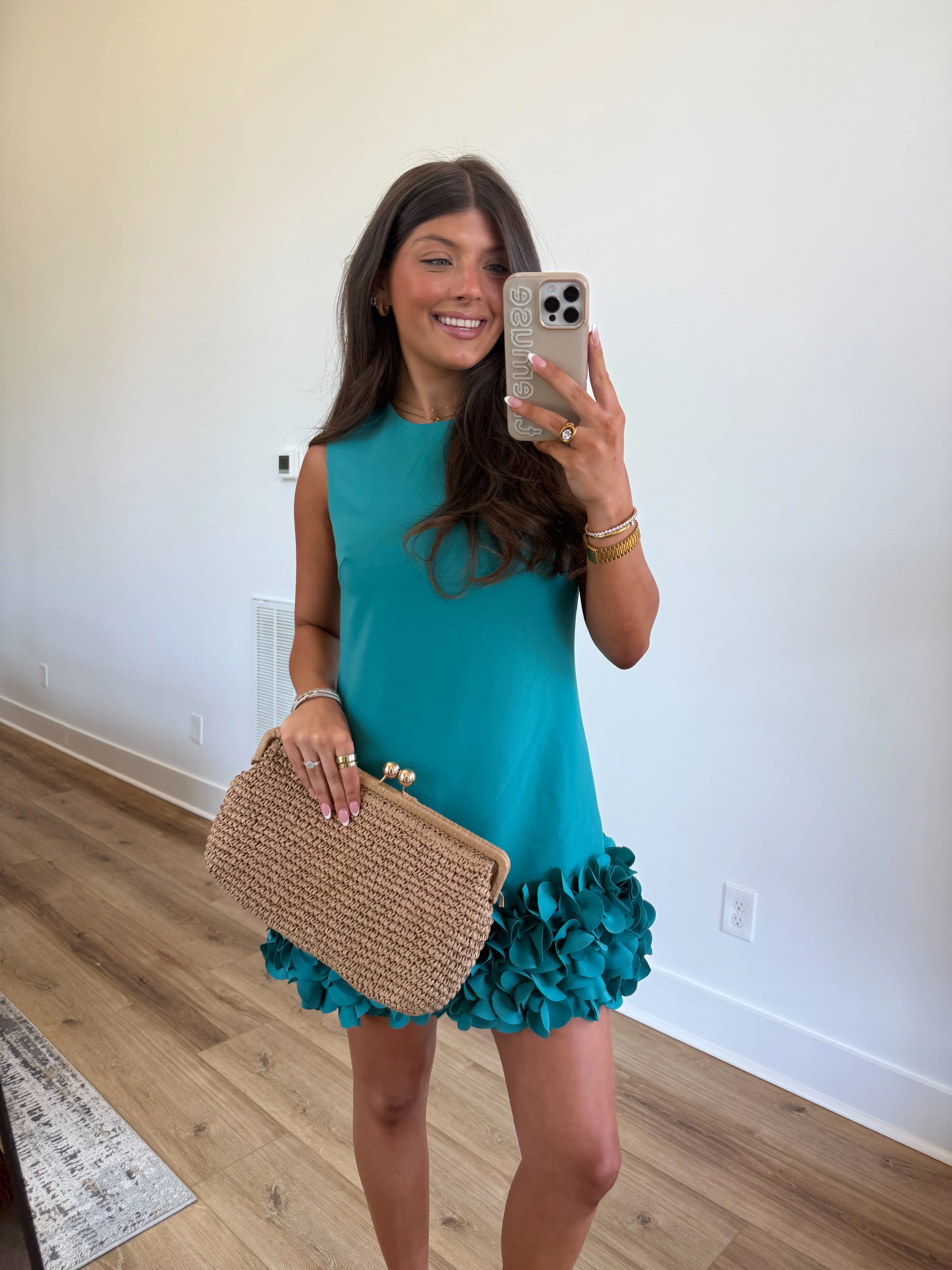Teal Drop Ruffle Mini Dress (PRE-ORDER (MAY 8TH)/ Restock) - Image 7