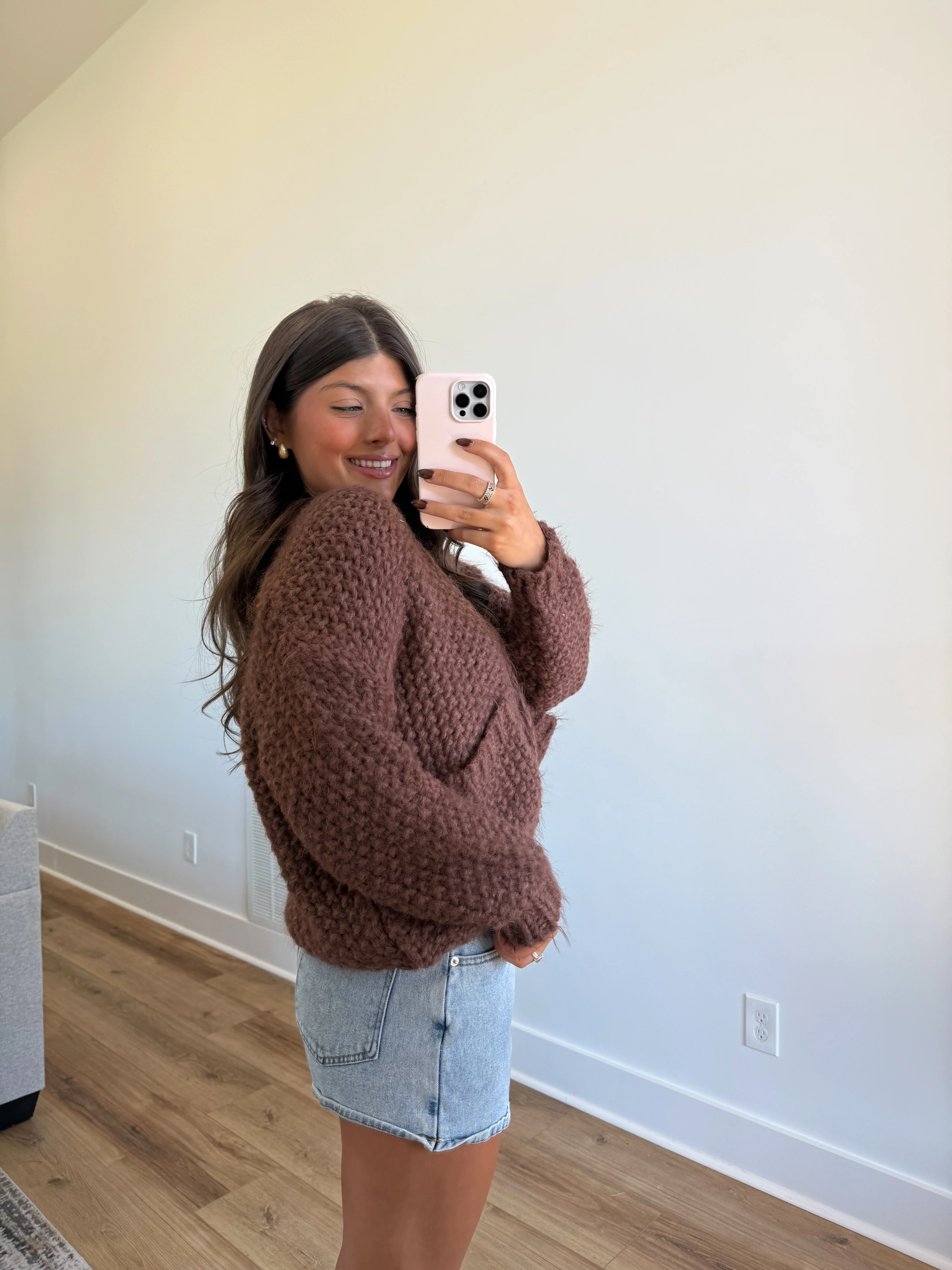Teddy Toasty Cardigan (Brown) - Image 7