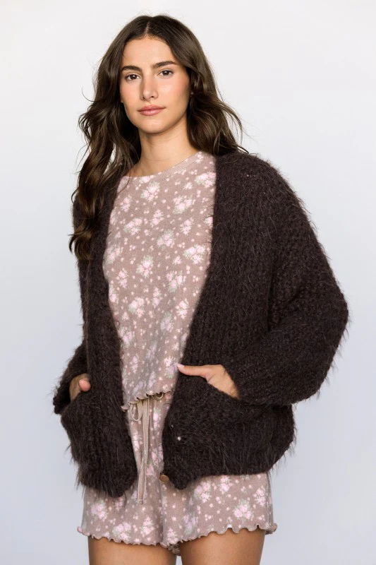 Teddy Toasty Cardigan (Brown) - Image 8