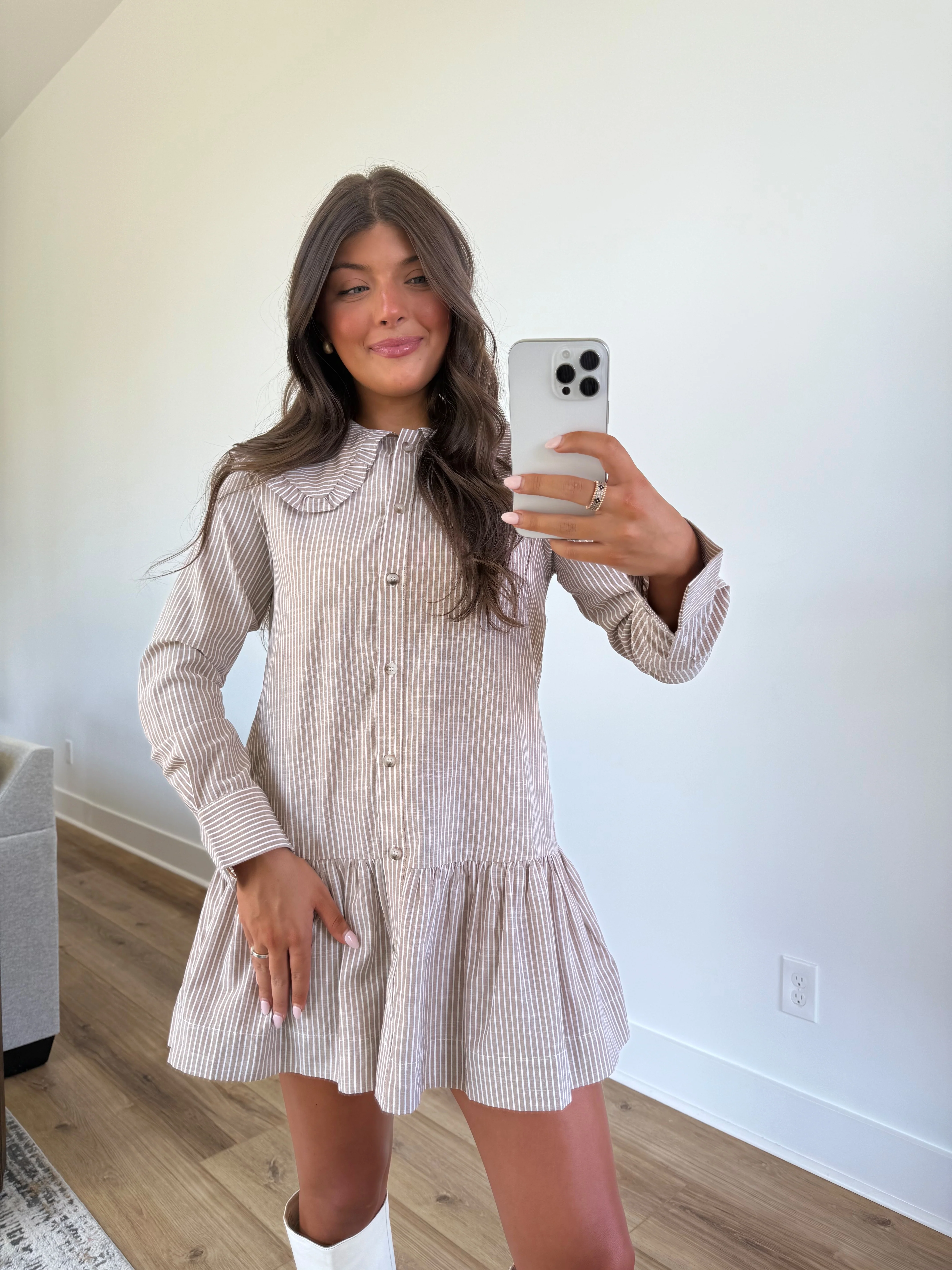 Thankful Days Collared Dress (Restock) - Image 3