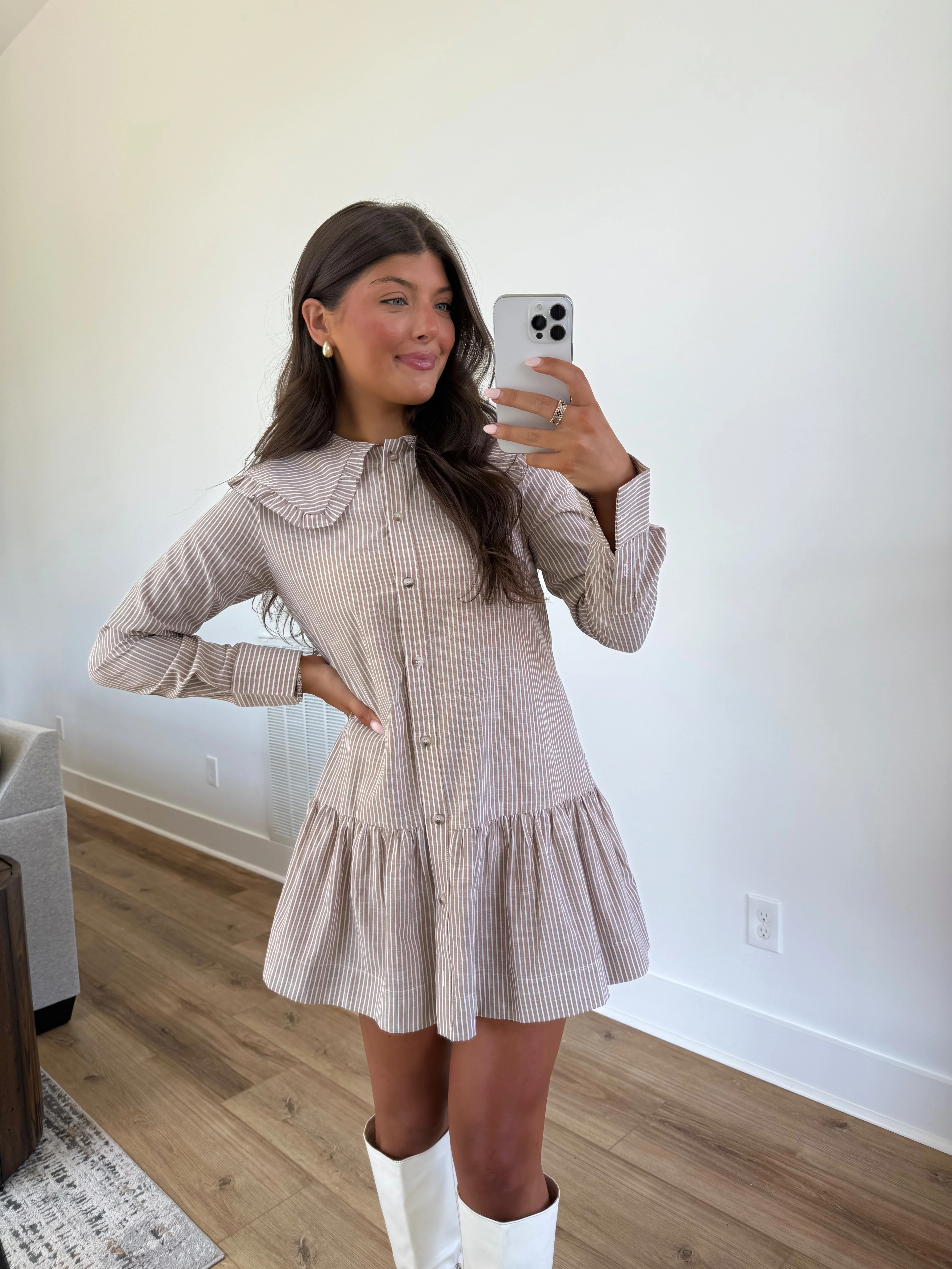 Thankful Days Collared Dress (Restock) - Image 5