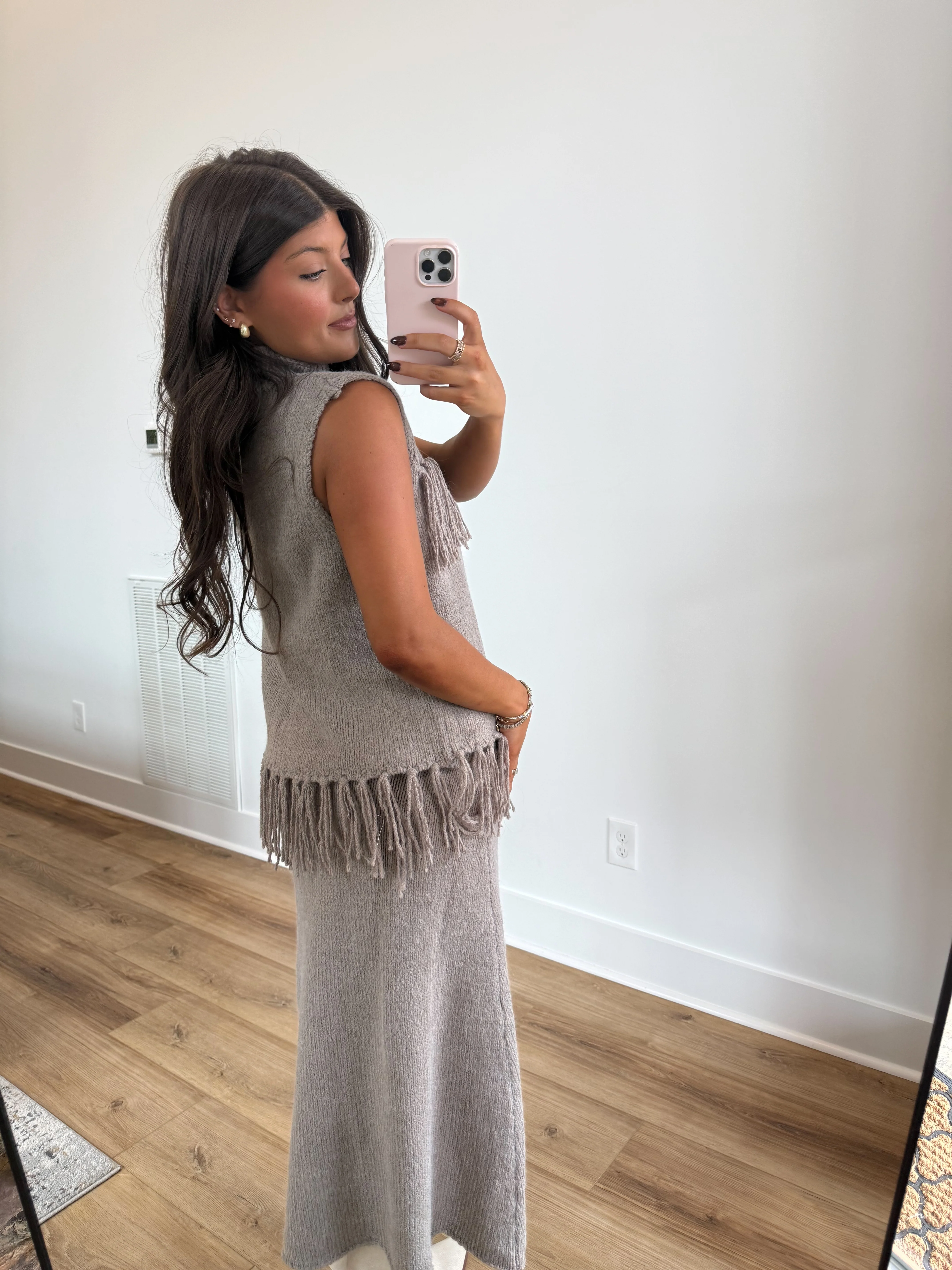 Thankful Fringe Skirt Set - Image 5