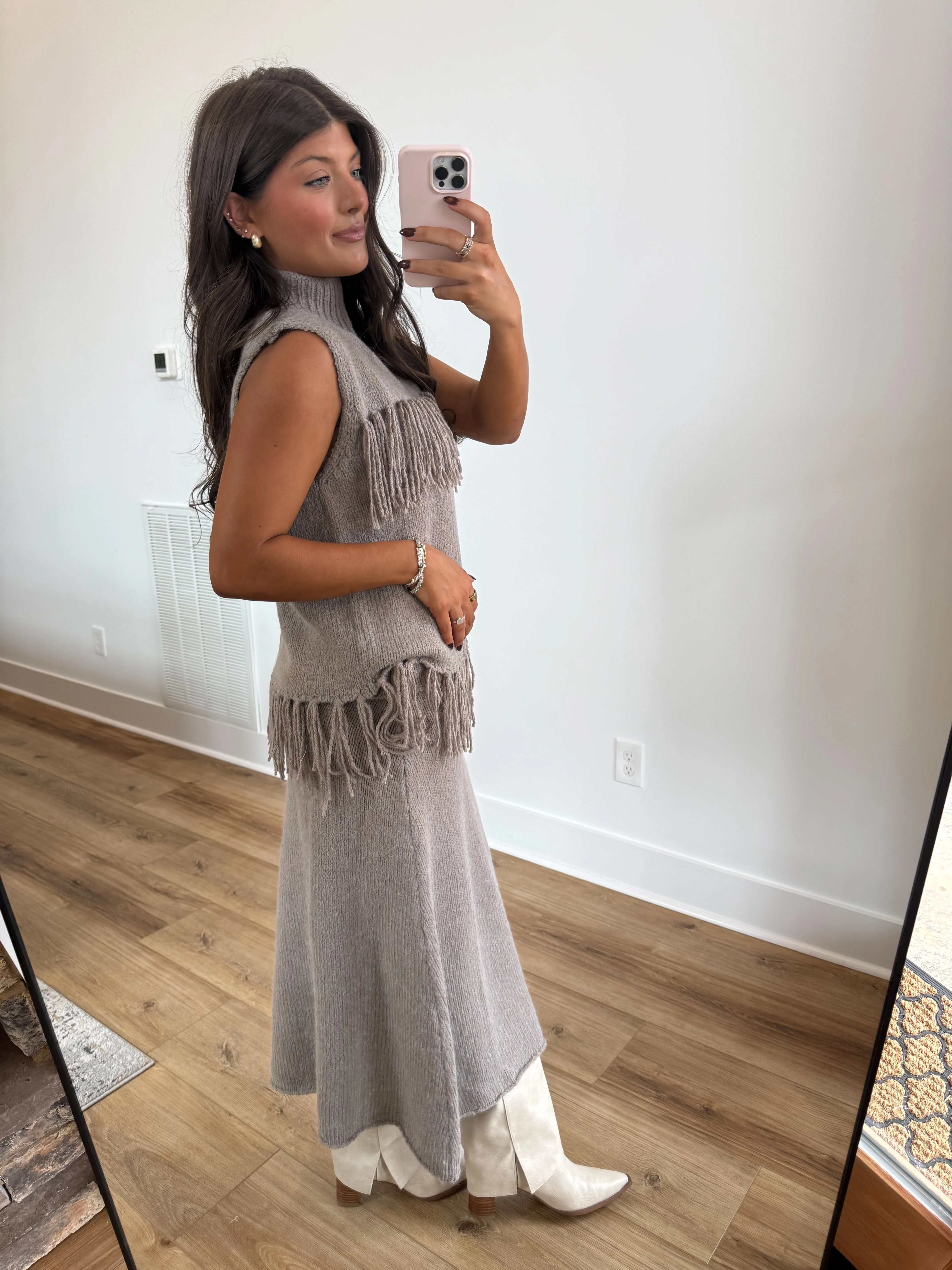 Thankful Fringe Skirt Set - Image 6