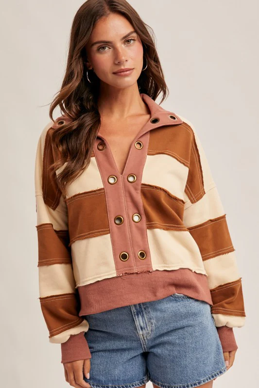 The All-Star Stripe Pullover (Burnt Orange) - Image 6