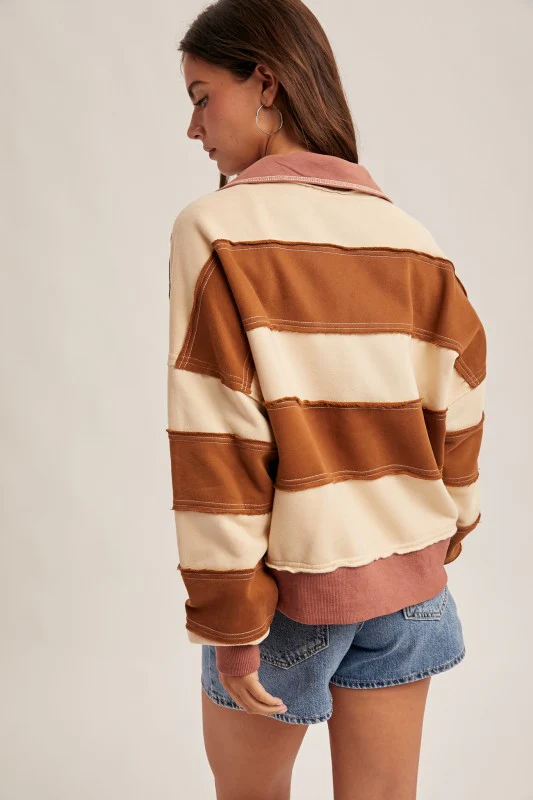 The All-Star Stripe Pullover (Burnt Orange) - Image 7