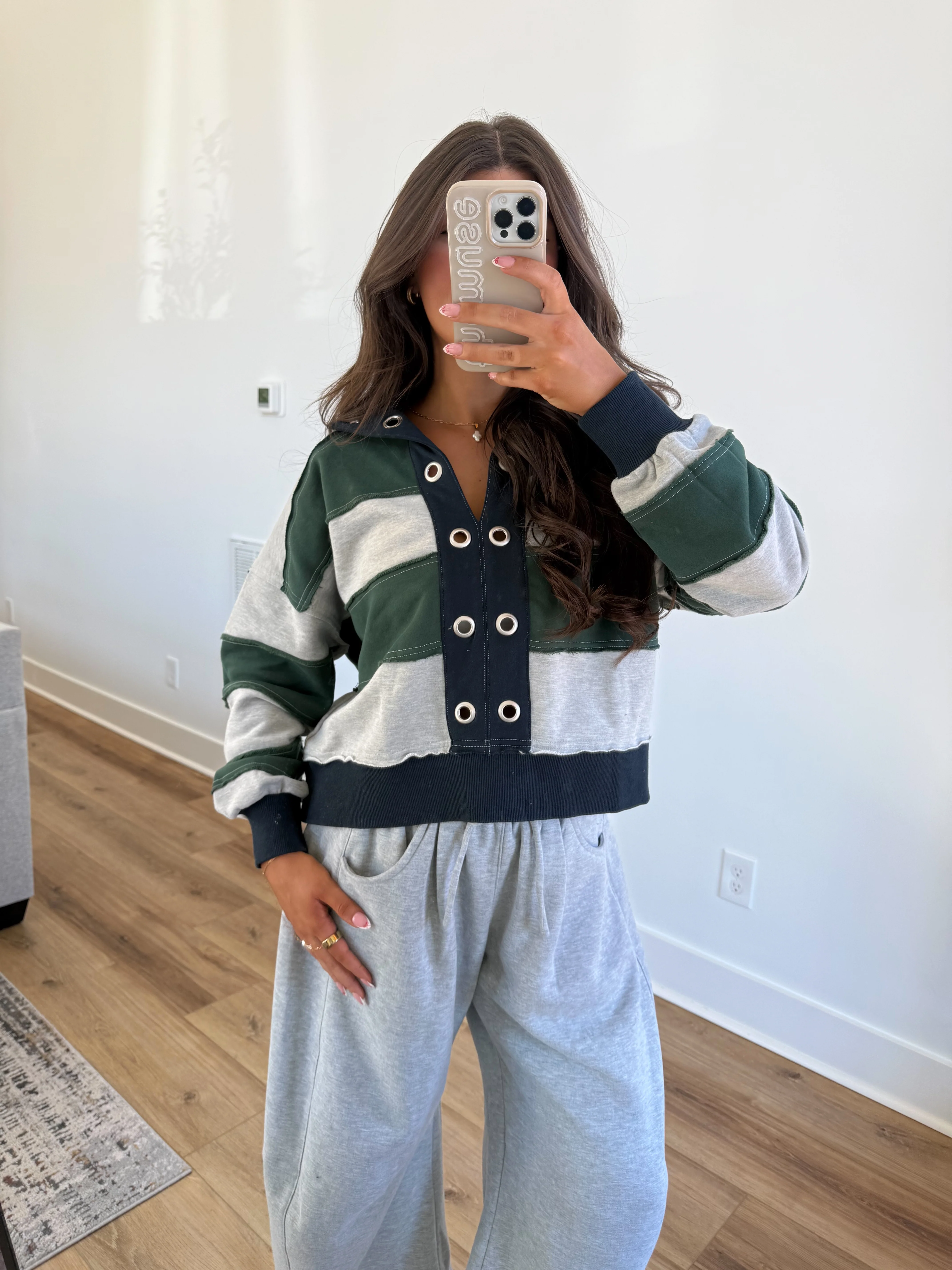 The All-Star Stripe Pullover (Green) - Image 2