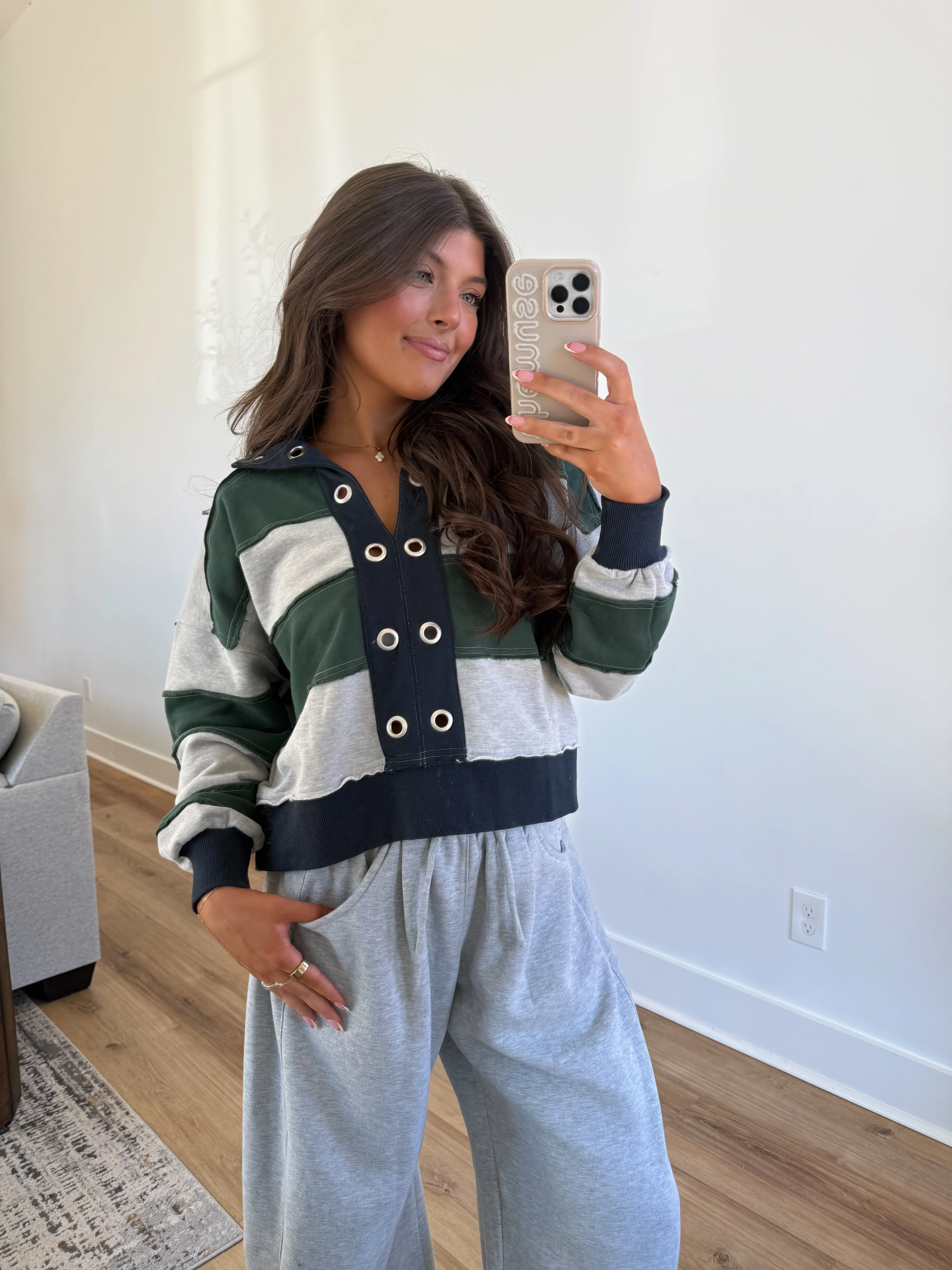 The All-Star Stripe Pullover (Green) - Image 4