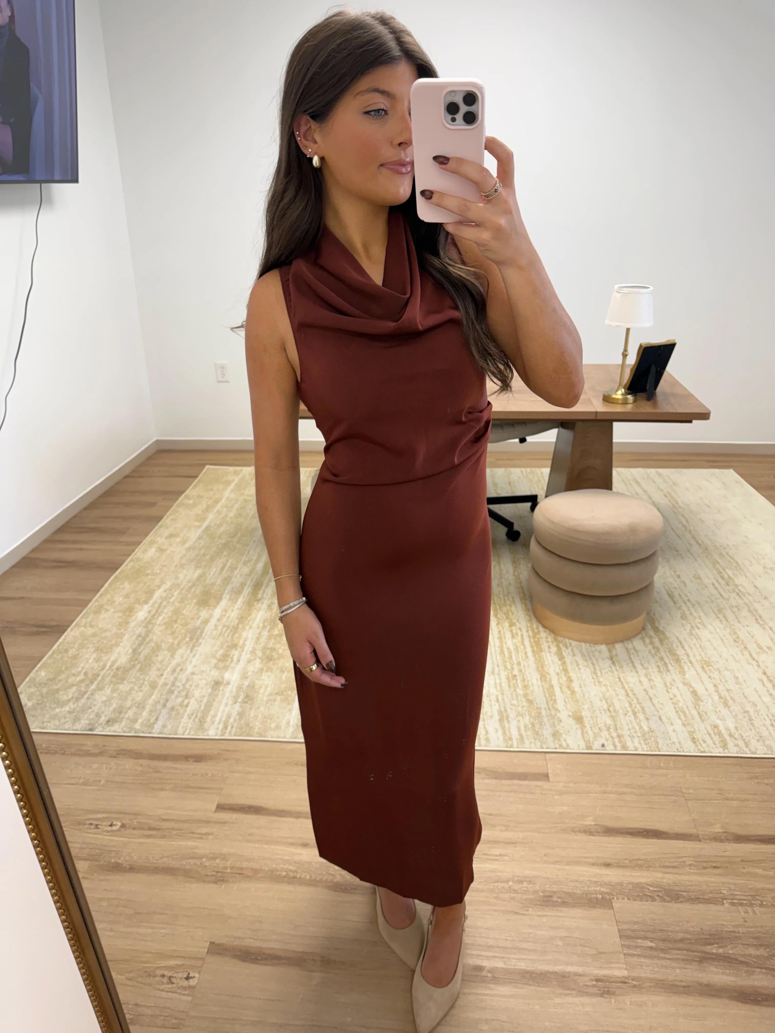 The Amara Dress (Pumpkin Spice) - Image 2
