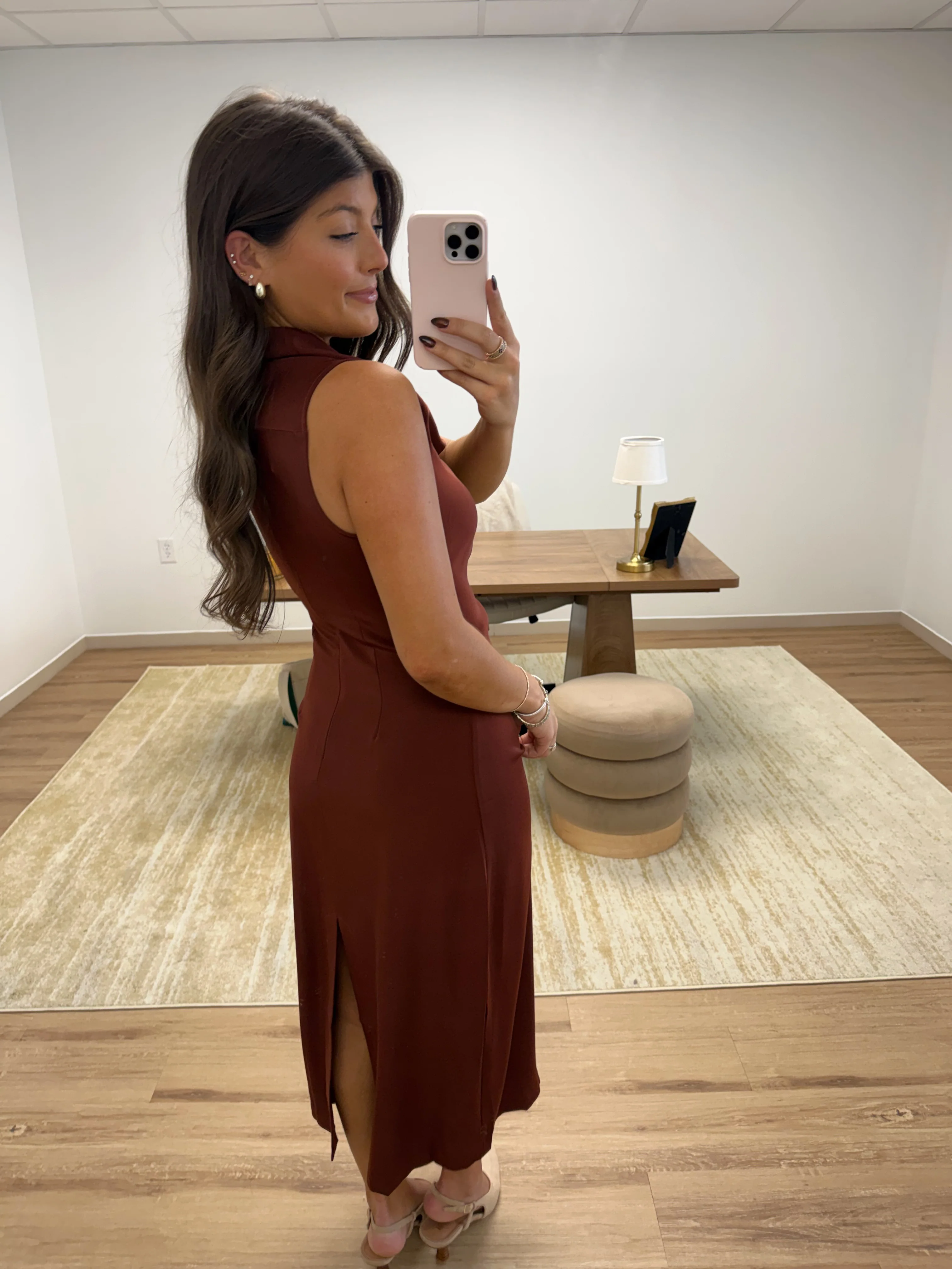 The Amara Dress (Pumpkin Spice) - Image 3