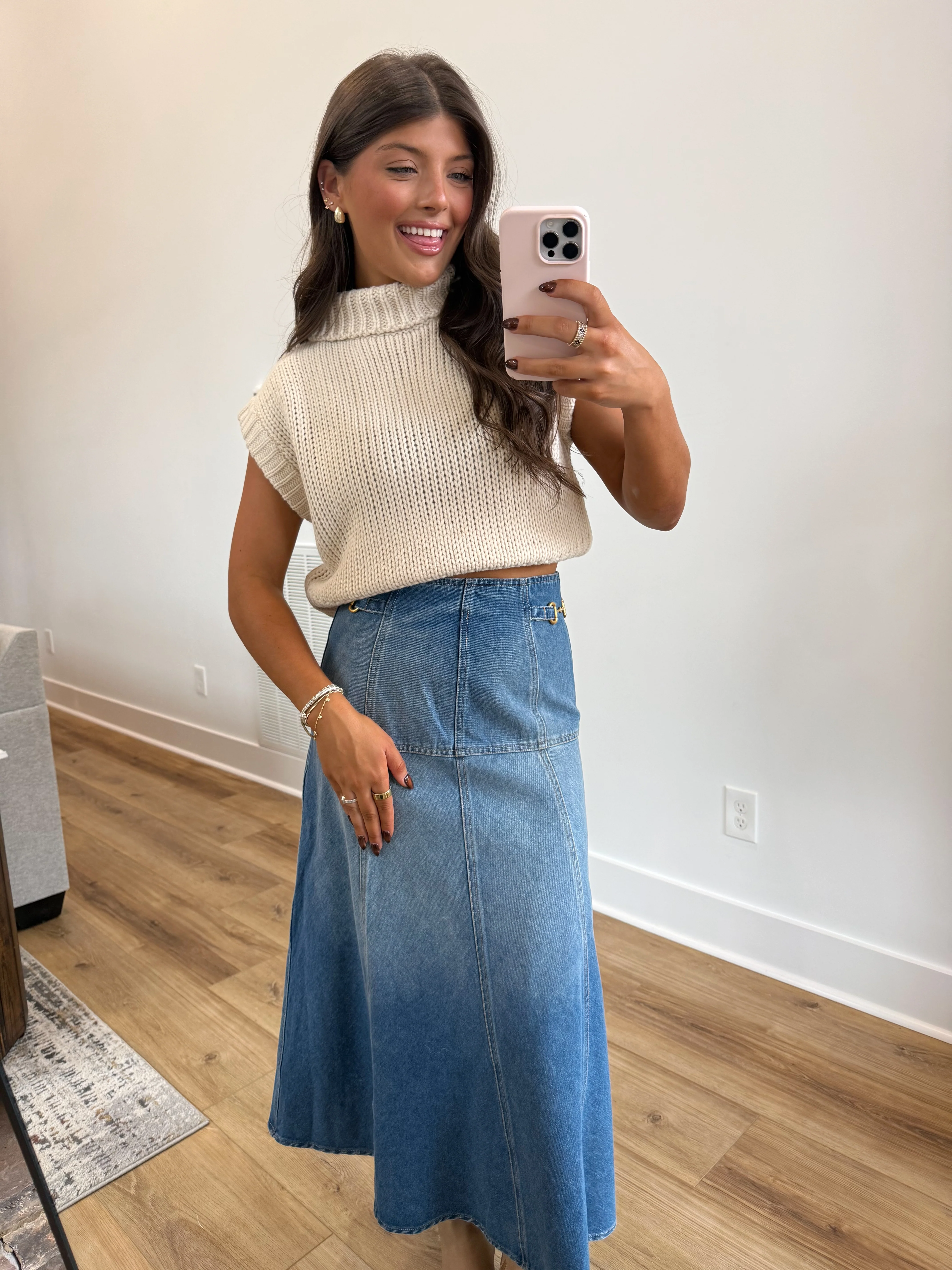 The Bennett Sweater Vest (Cream) - Image 4