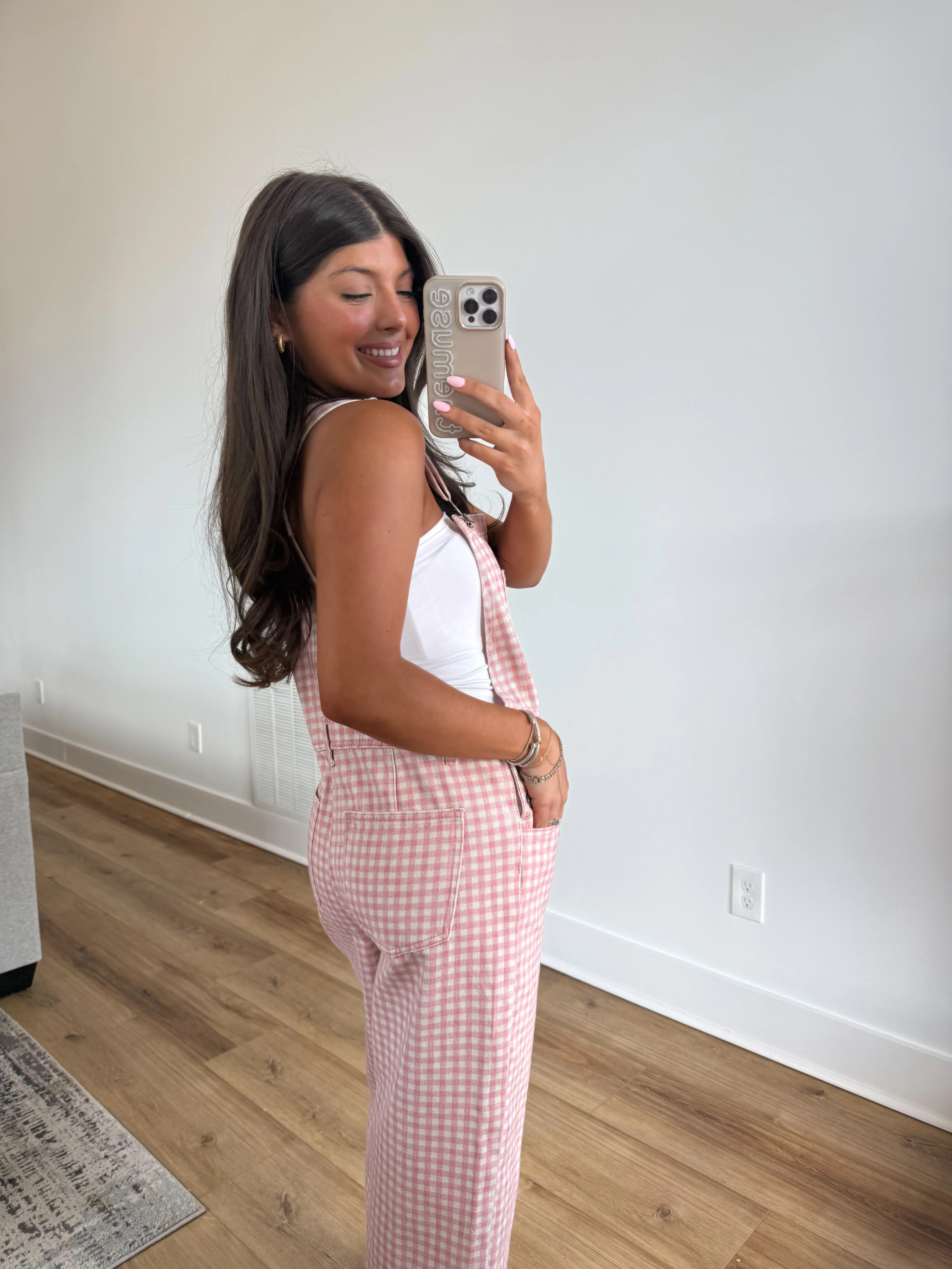 The Blossom Check Overalls (Restock) - Image 4