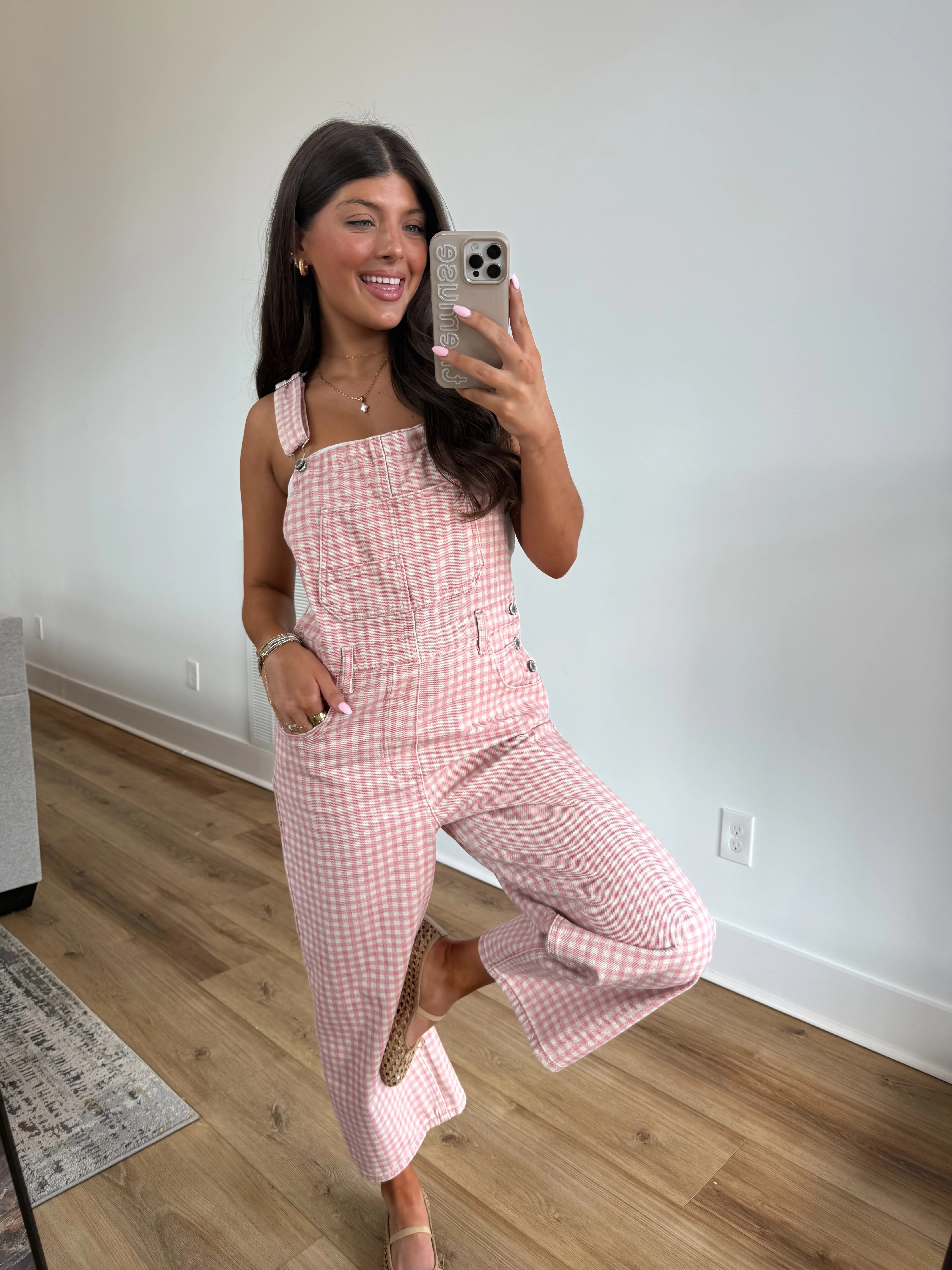 The Blossom Check Overalls (Restock) - Image 5