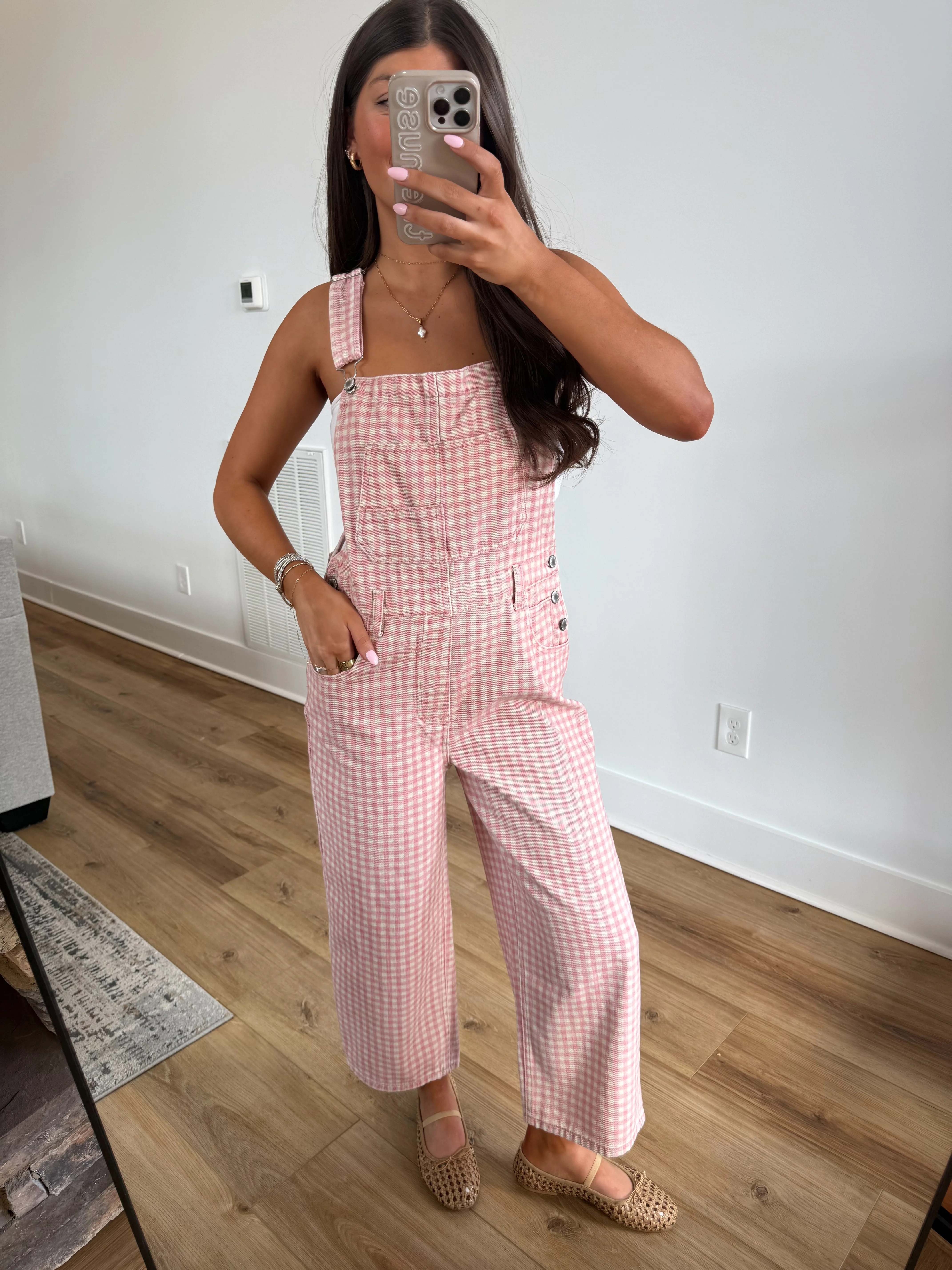 The Blossom Check Overalls (Restock) - Image 6