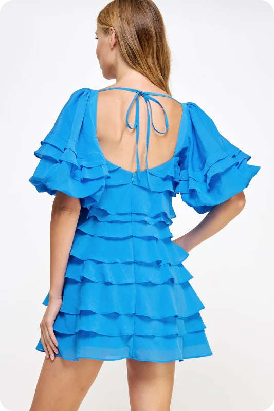 The Blue Tiered Dress - Image 7