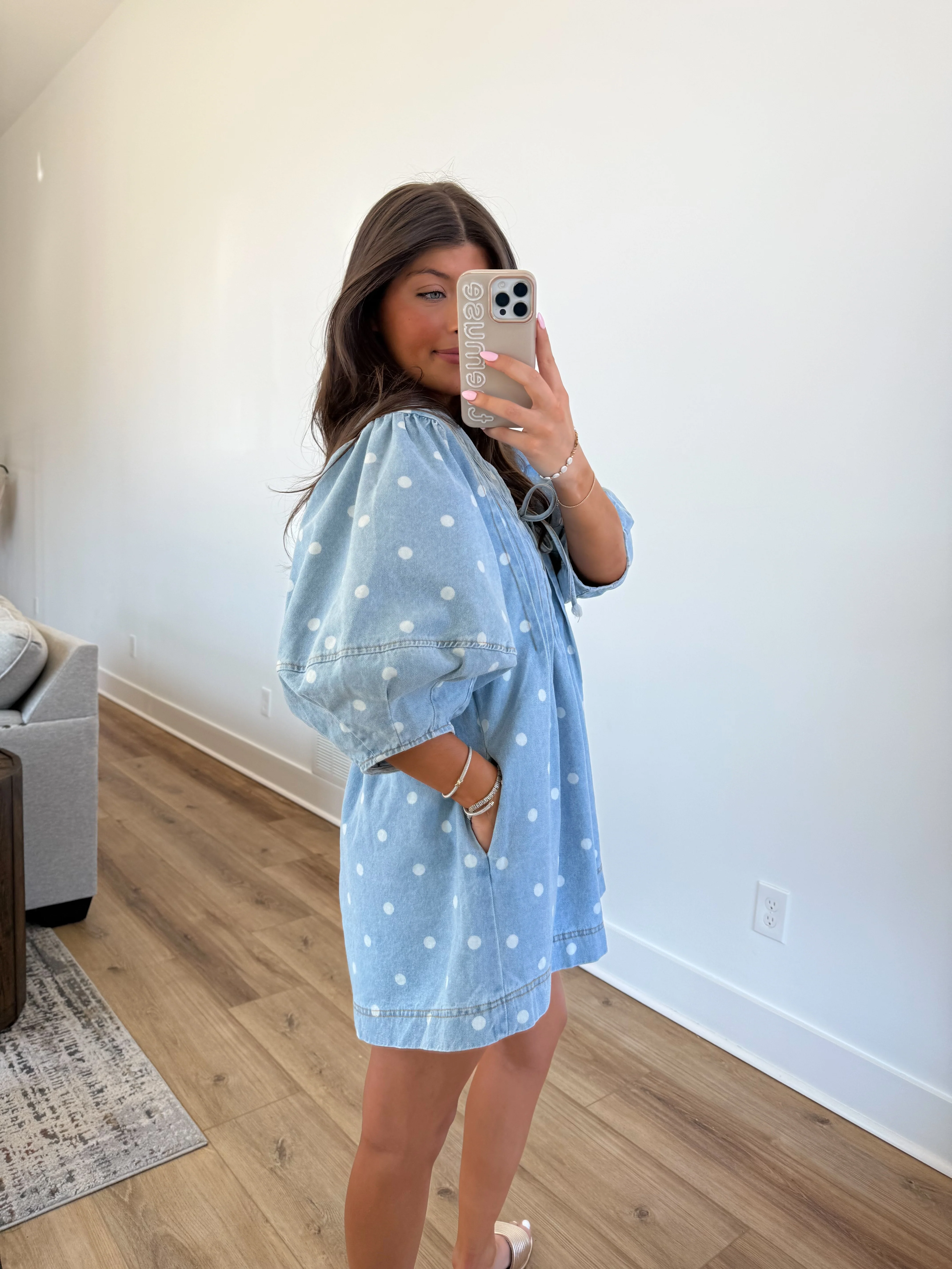 The Bluebell Dot Romper - Image 3