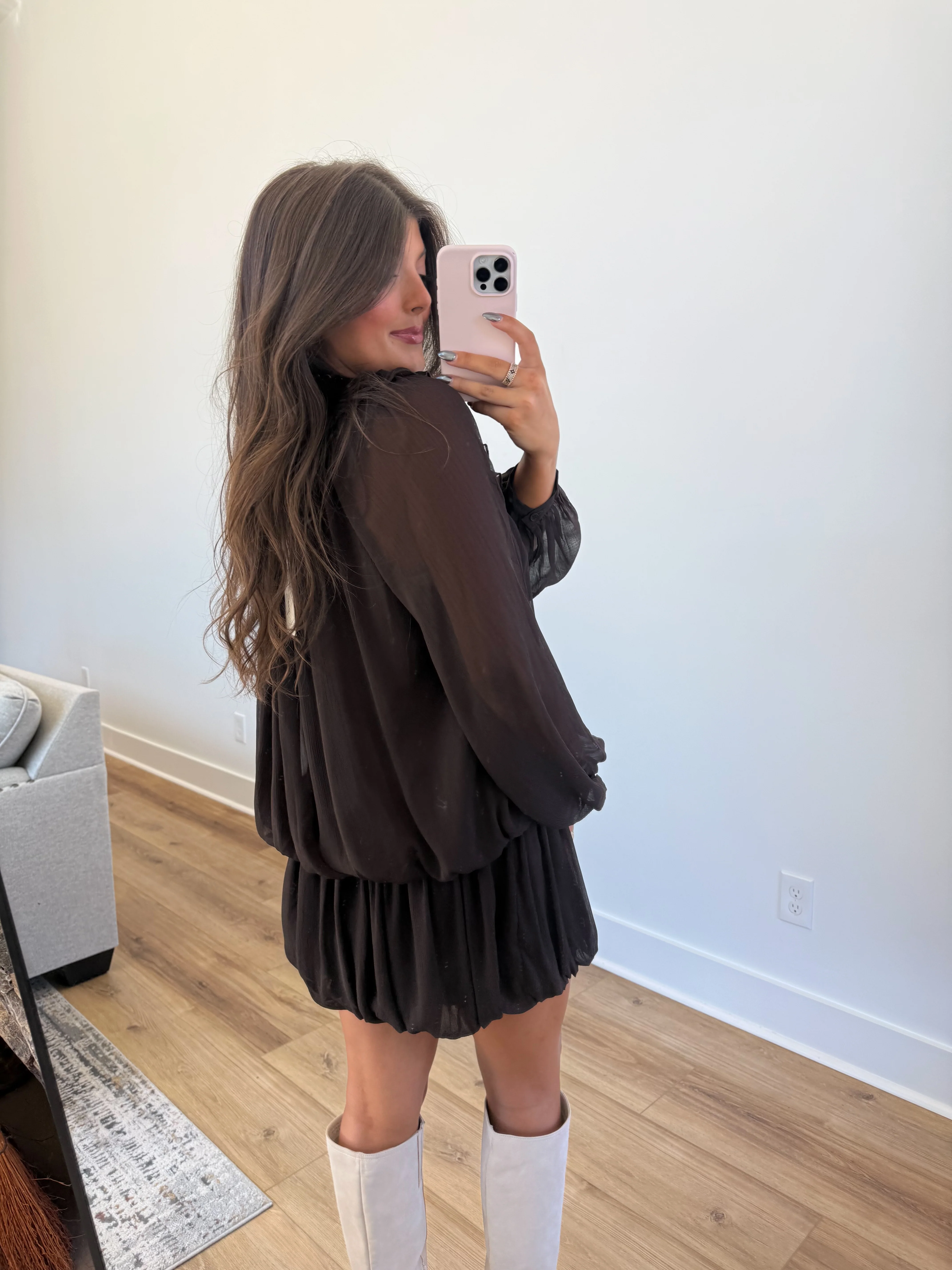 The Bubble Brown Fall Dress - Image 3