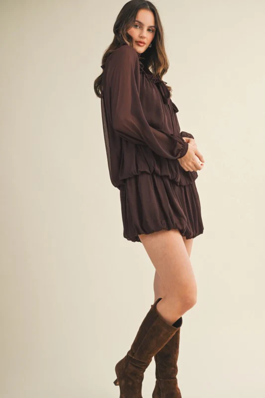 The Bubble Brown Fall Dress - Image 8