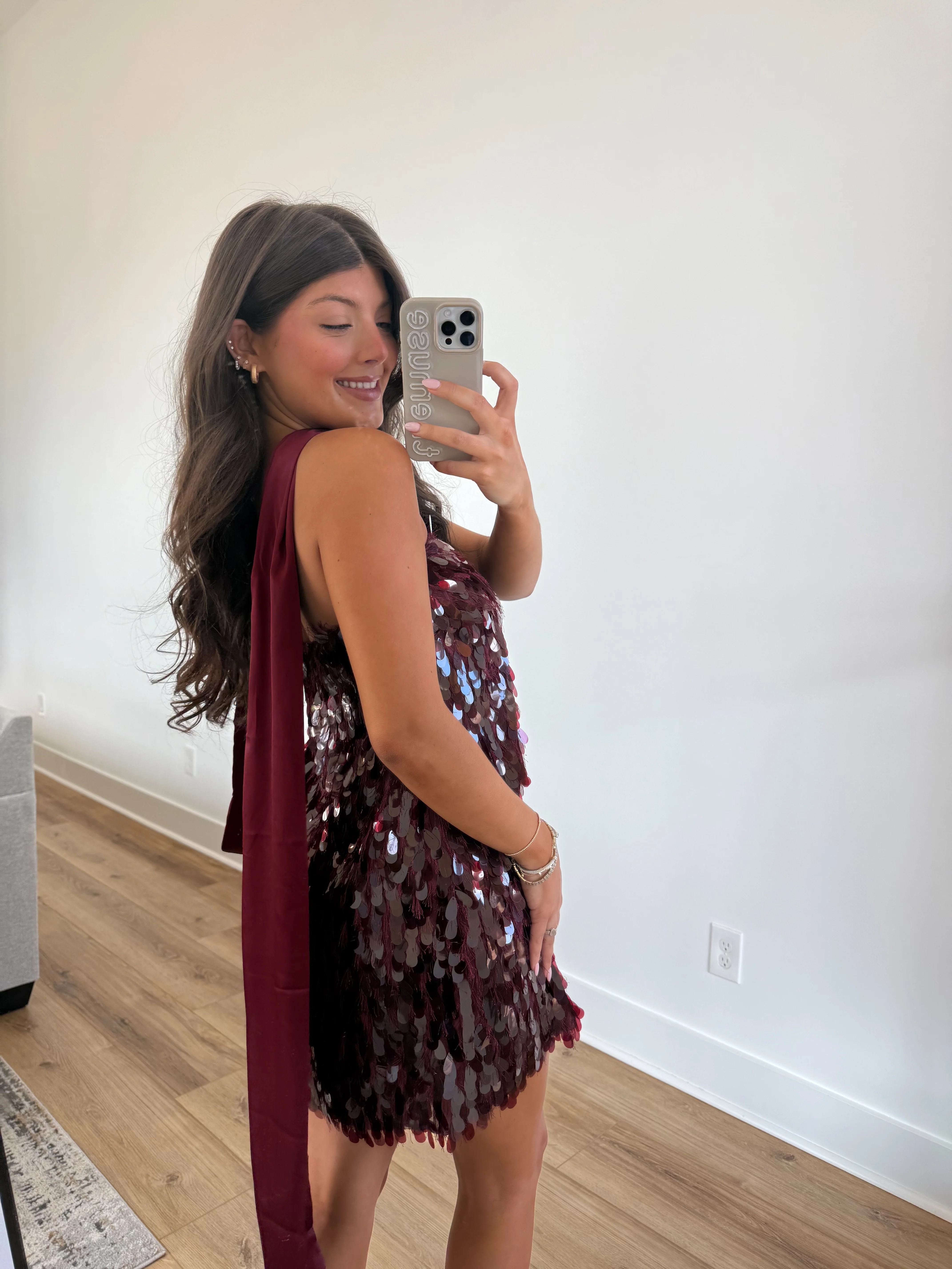 The Burgundy Spritz Dress - Image 2