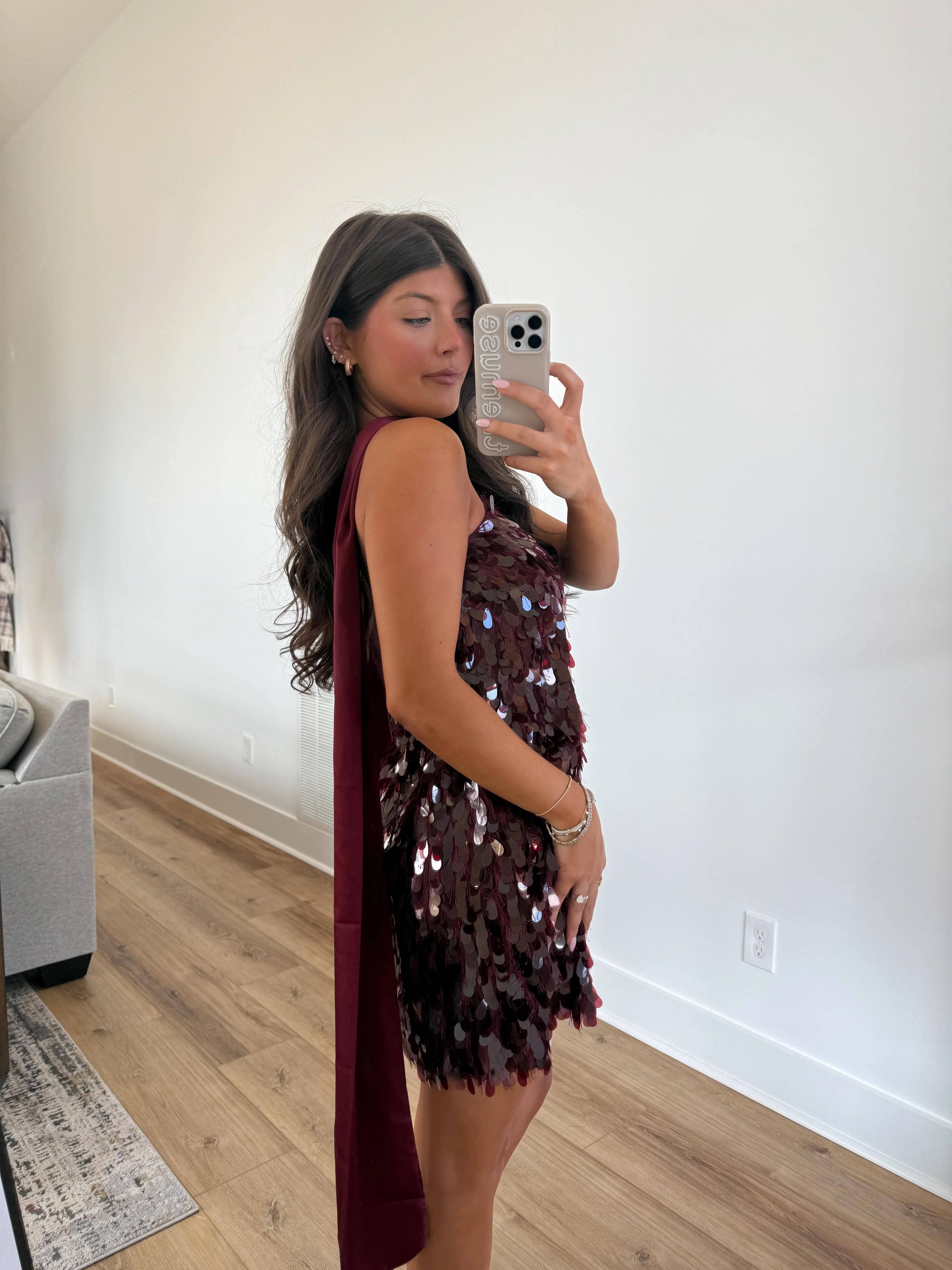 The Burgundy Spritz Dress - Image 5