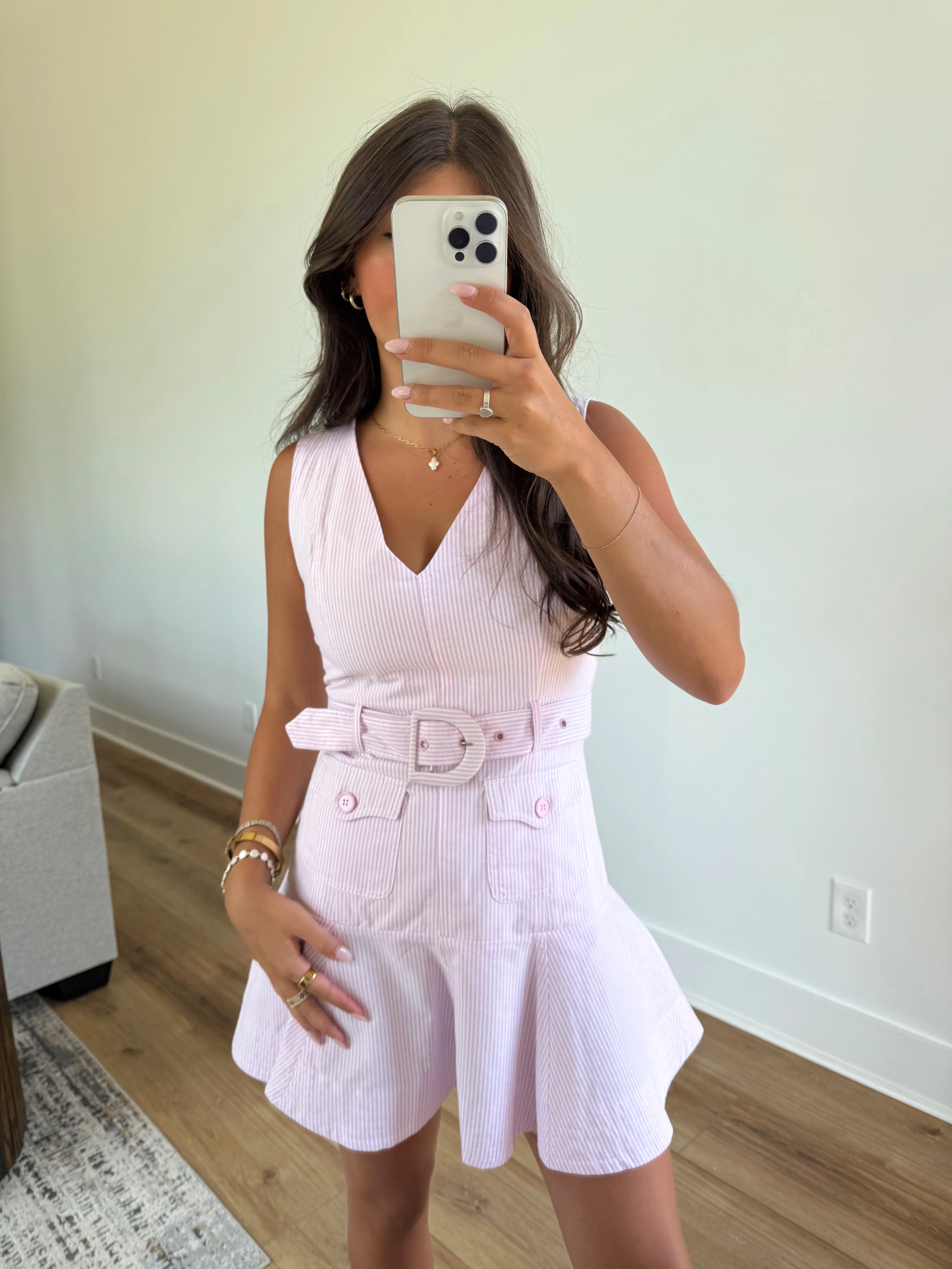 The Cape Cod Belted Mini (Pink) - Image 2