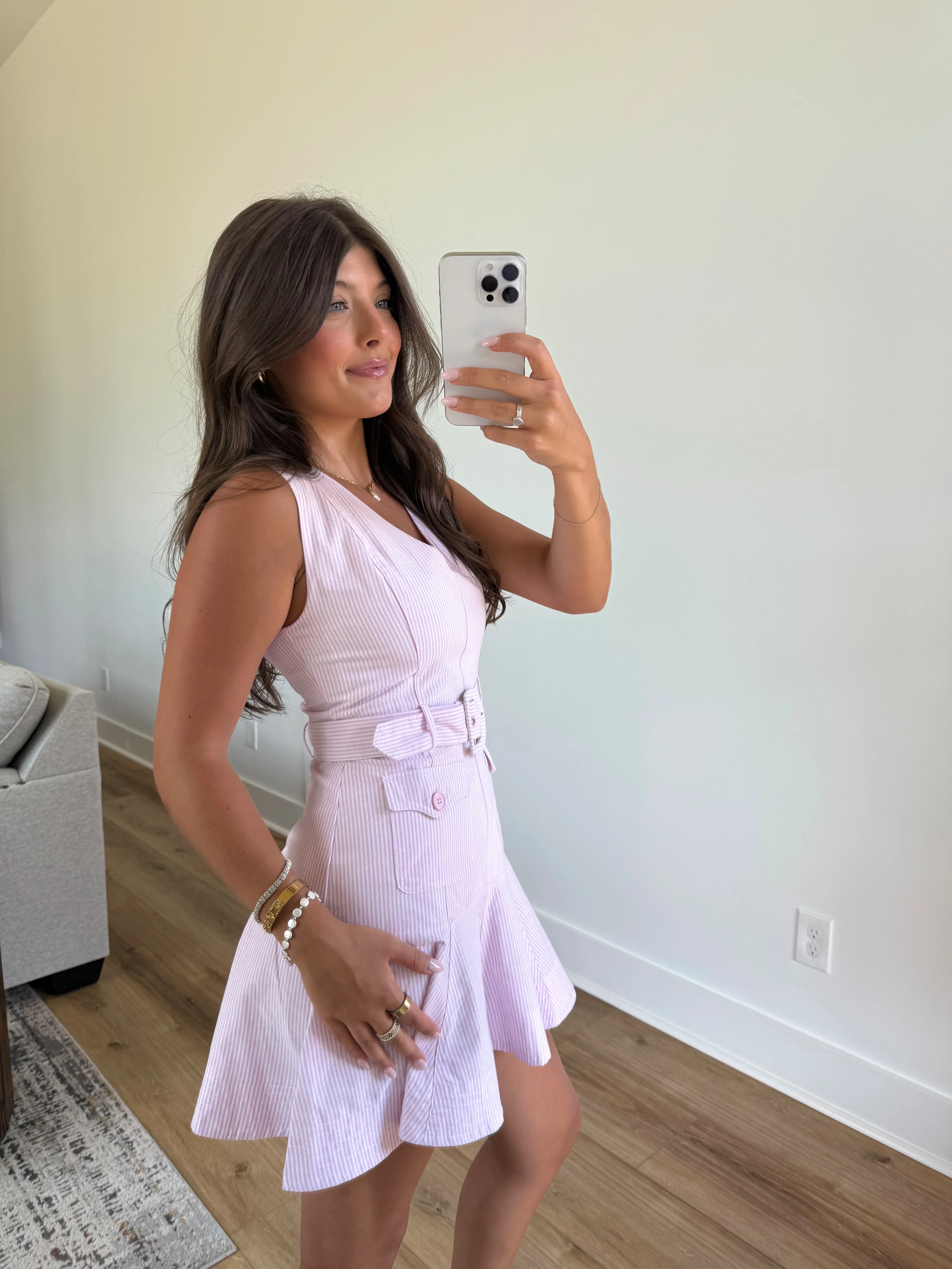 The Cape Cod Belted Mini (Pink) - Image 3