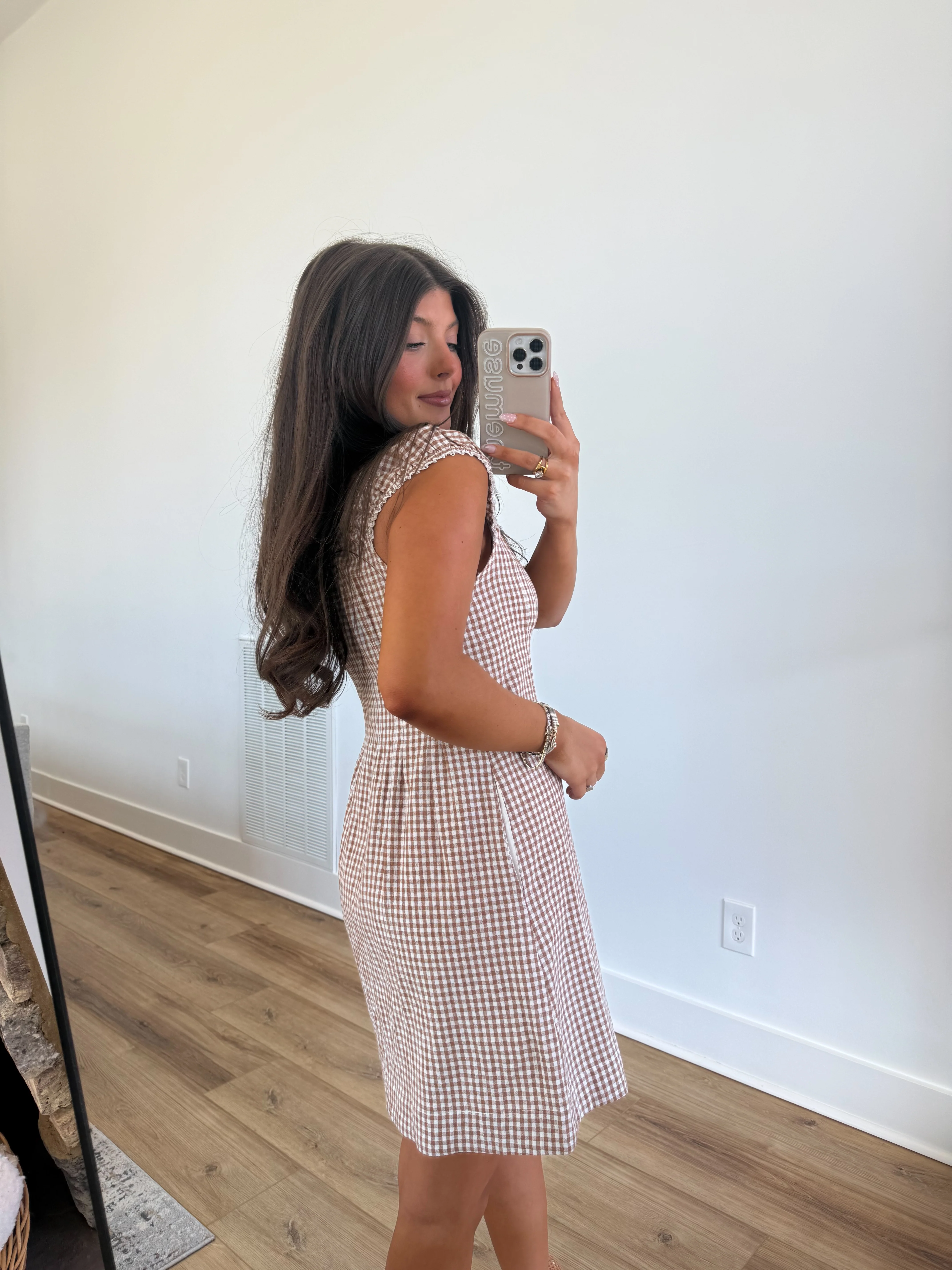 The Caramel Gingham Mini - Image 3