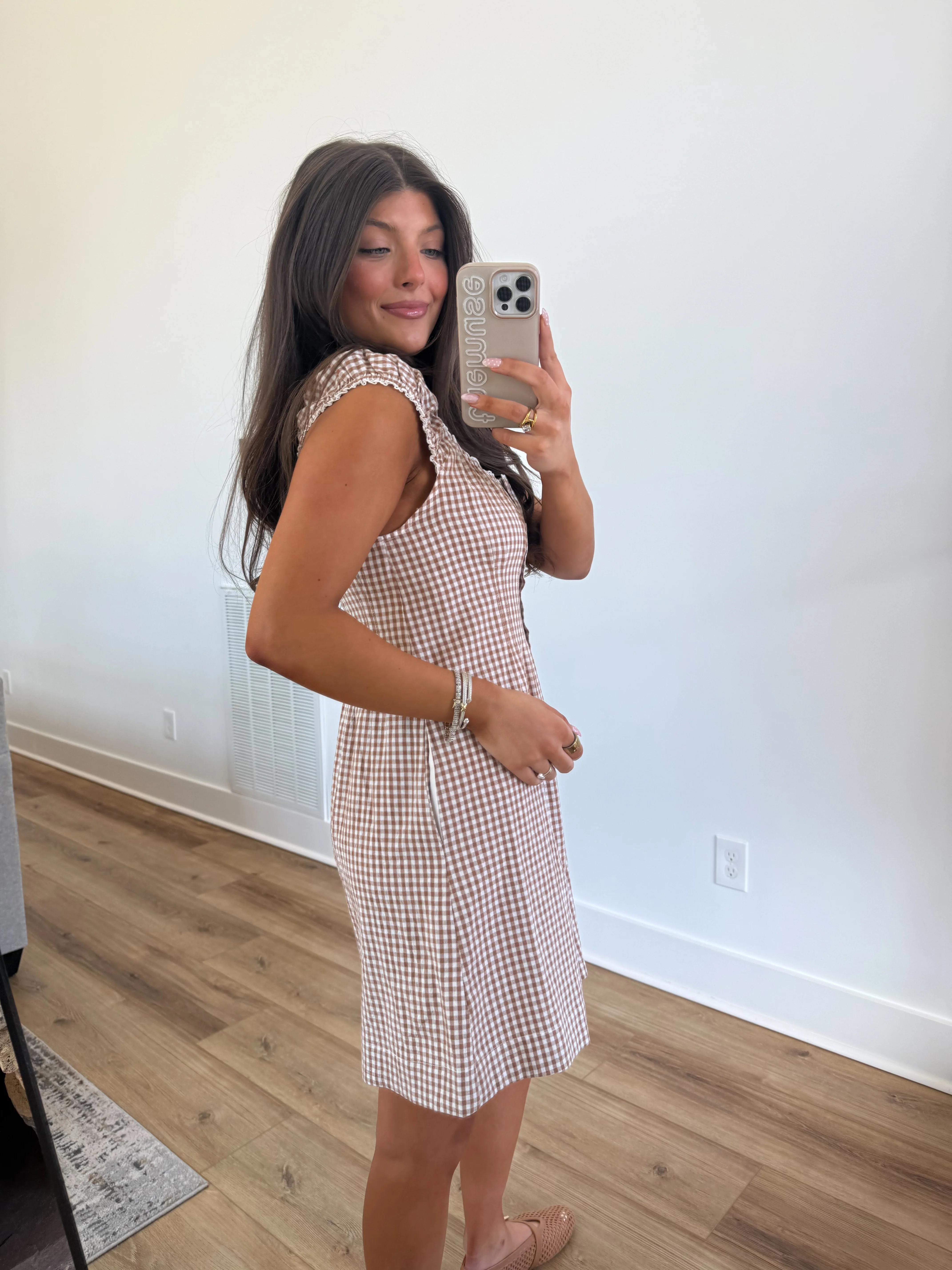 The Caramel Gingham Mini - Image 5