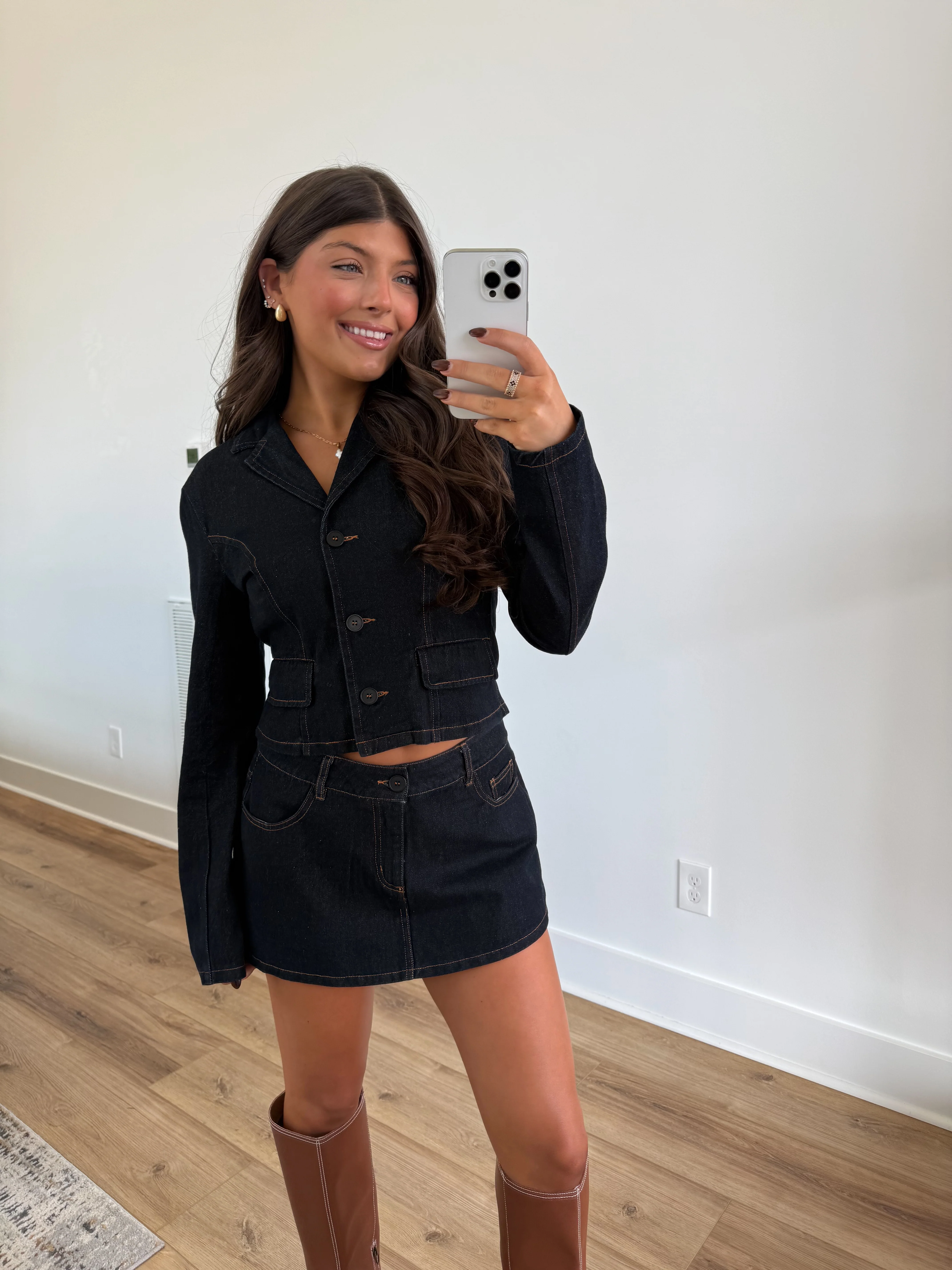 The City Chic Denim Blazer