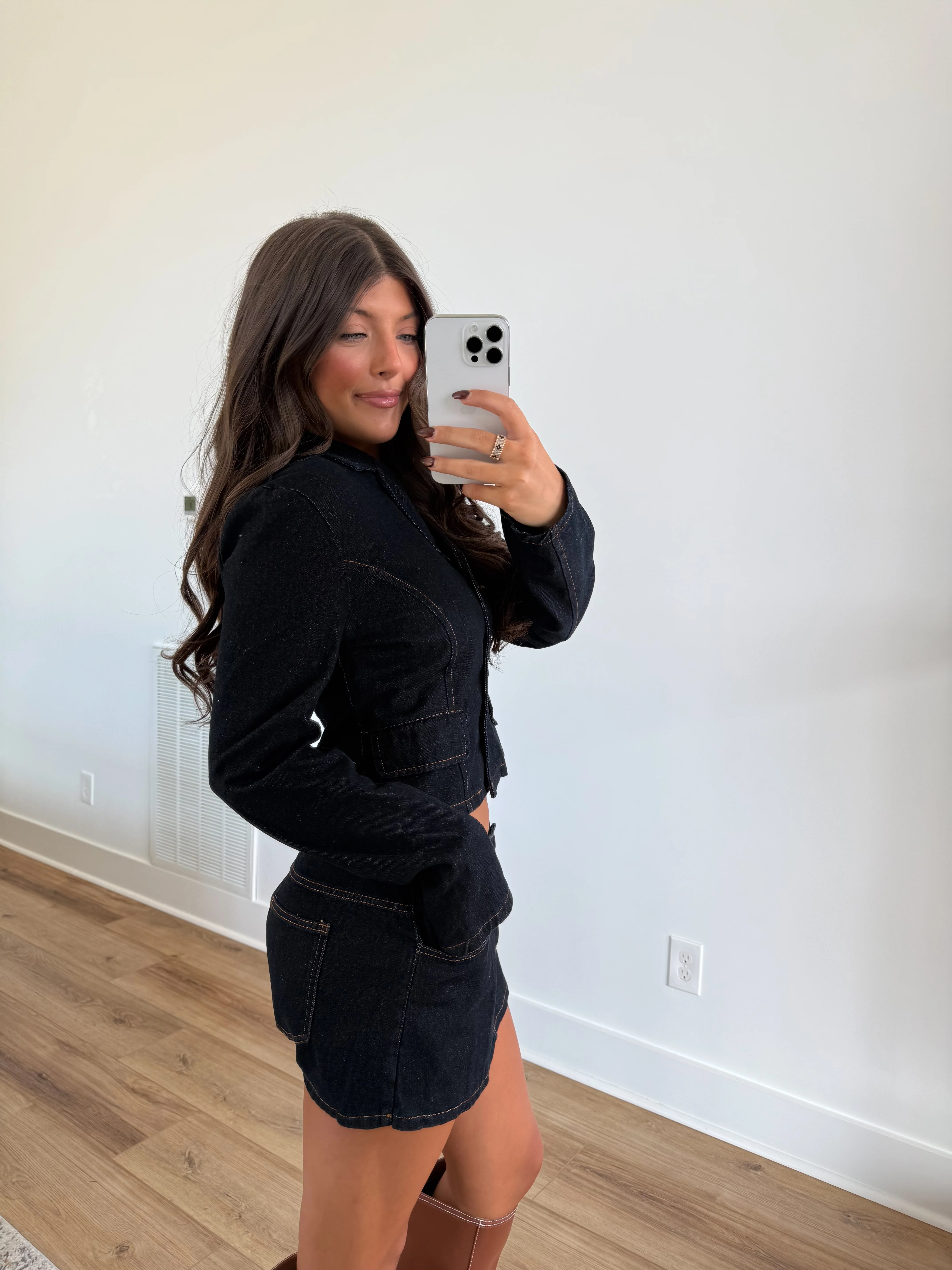 The City Chic Denim Blazer - Image 4