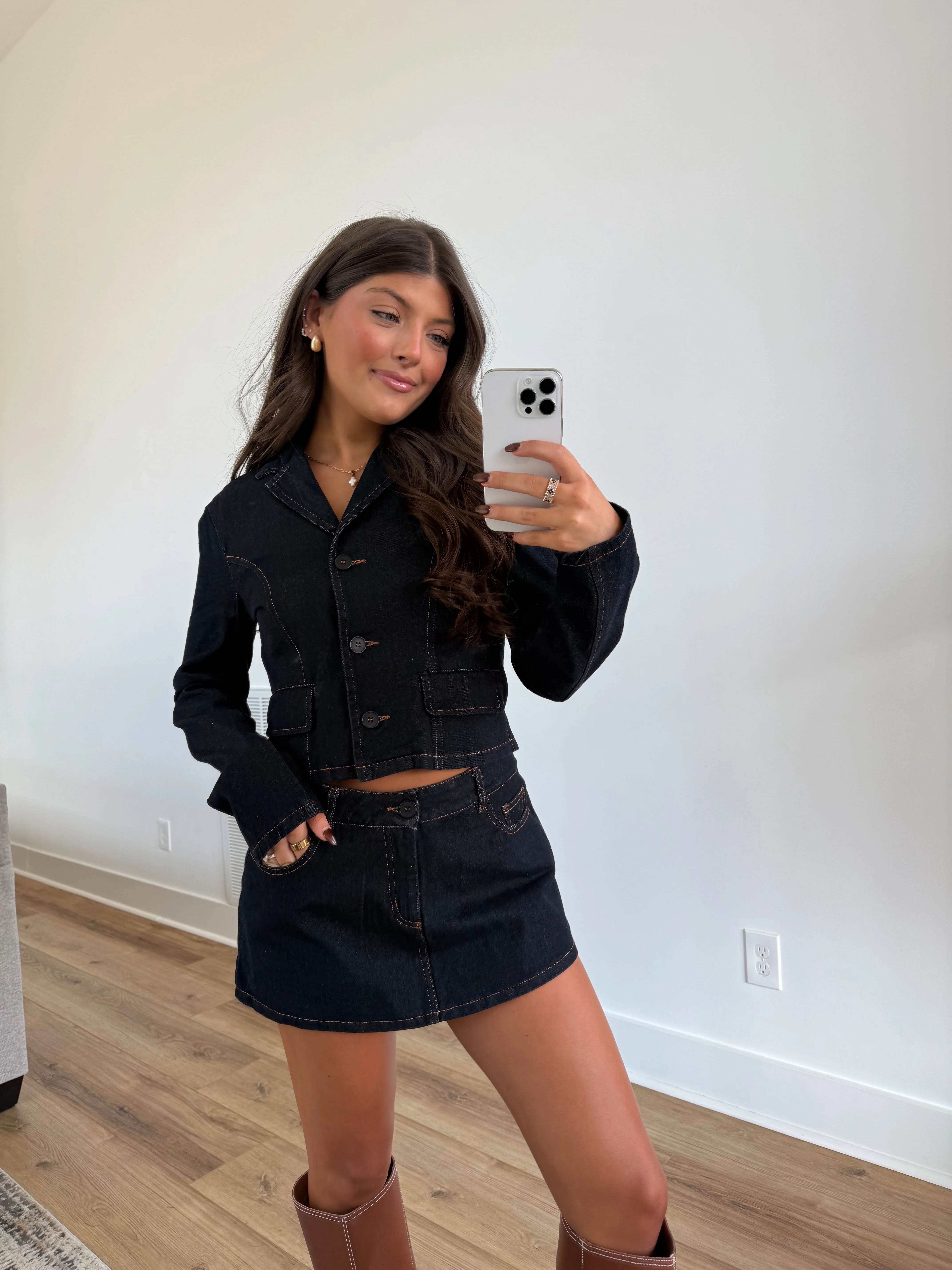 The City Chic Denim Skort - Image 3