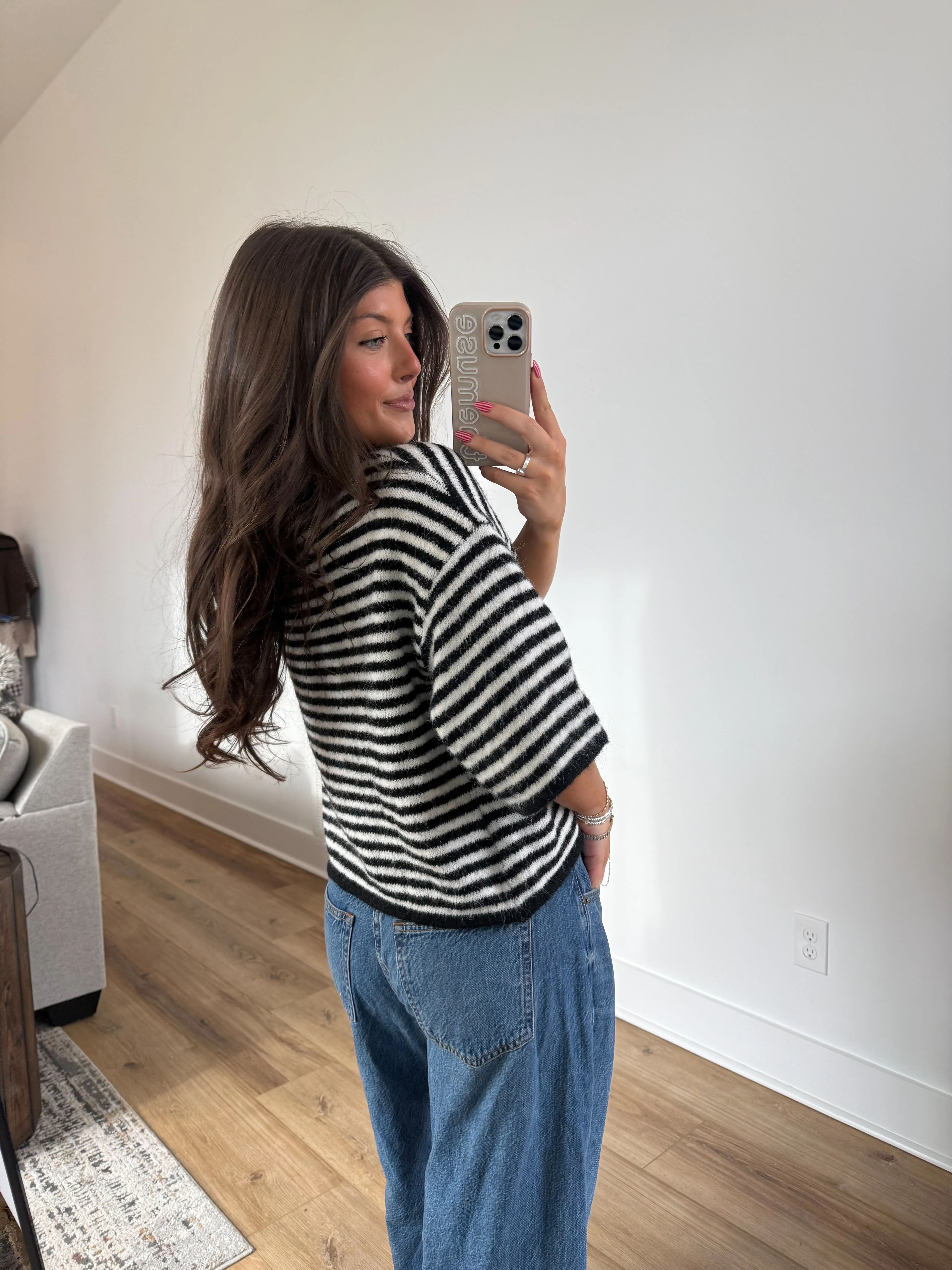 The Cloud Cardi (Black Stripe) - Image 3