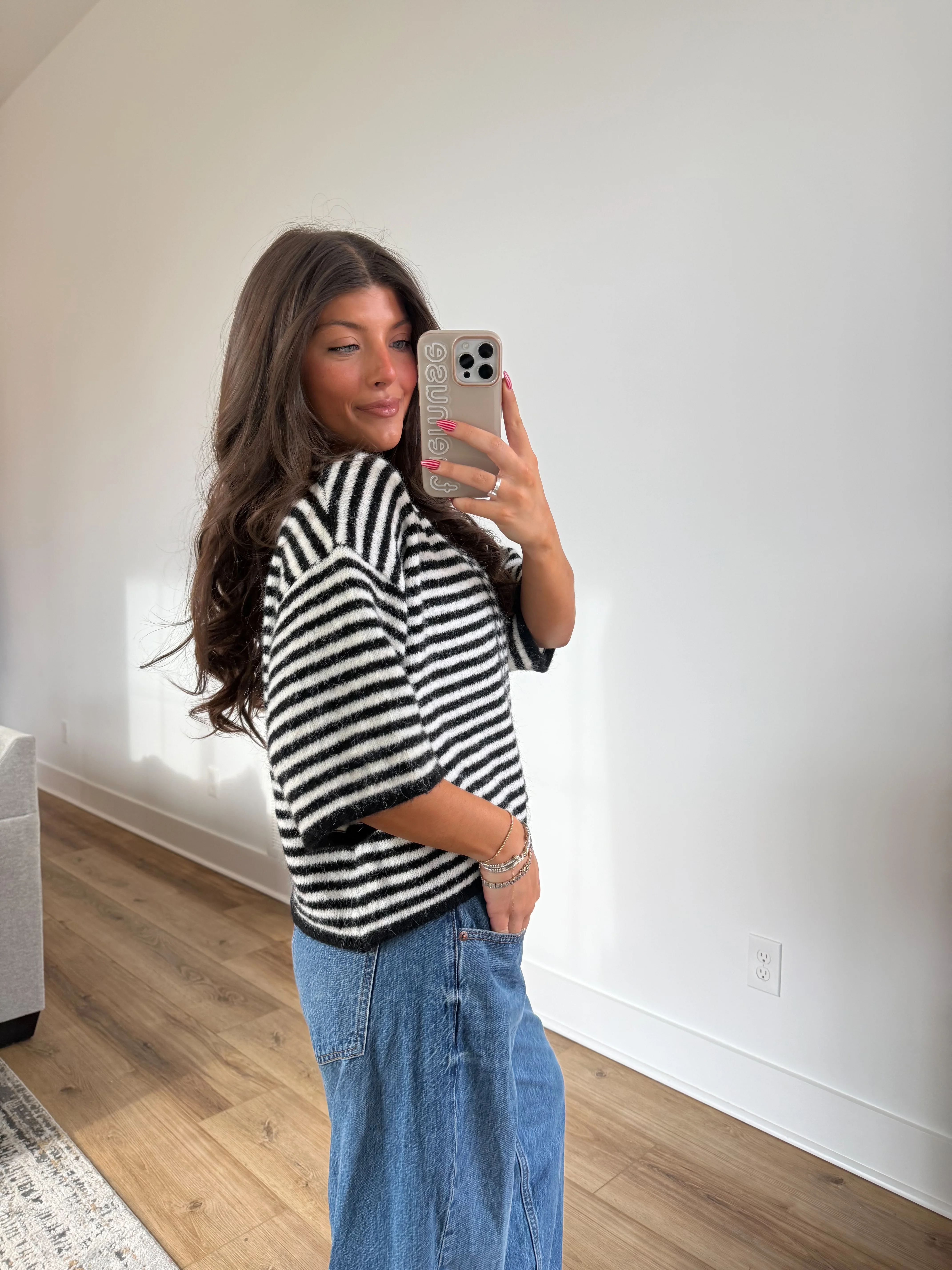 The Cloud Cardi (Black Stripe) - Image 4