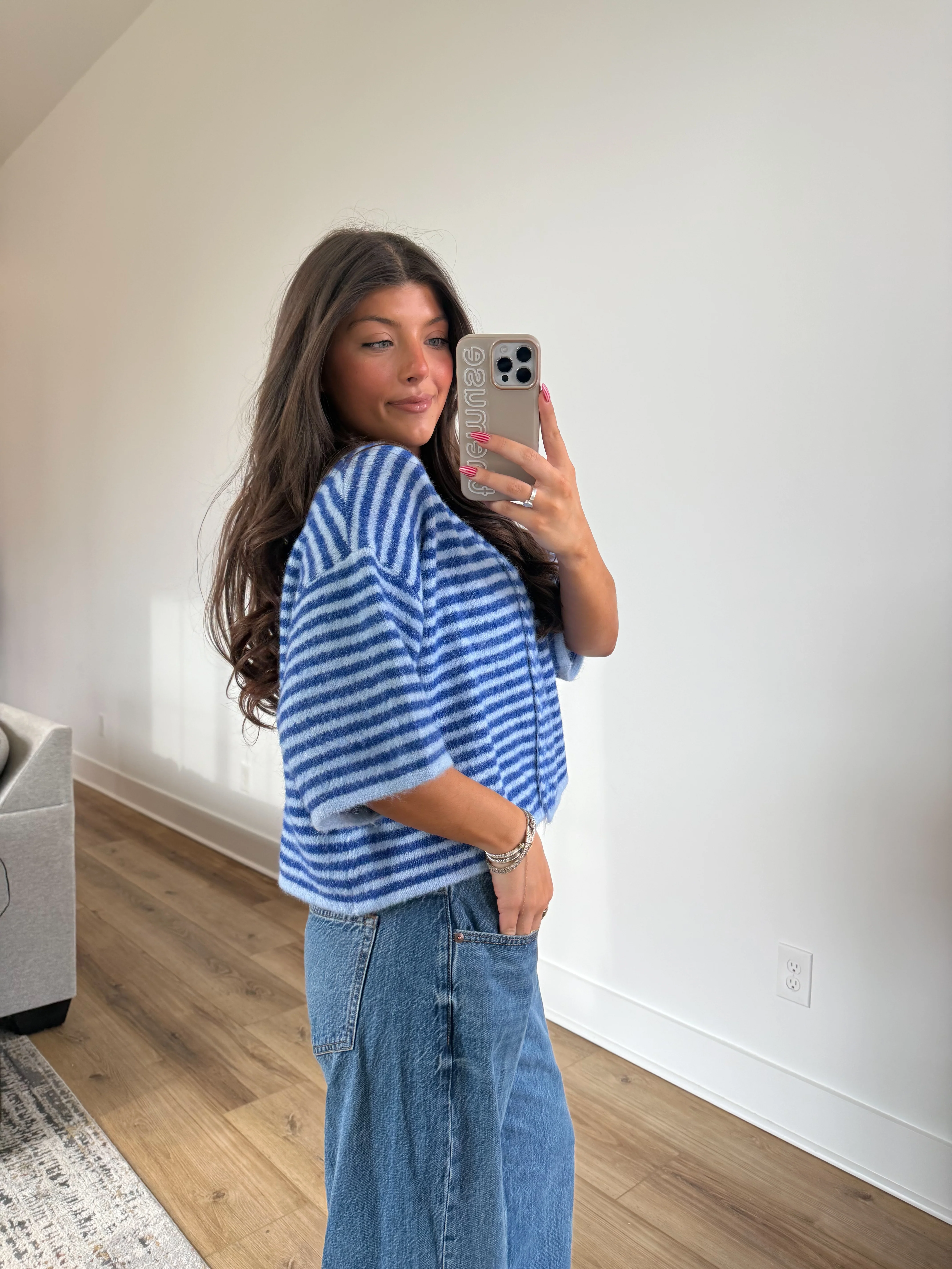 The Cloud Cardi (Blue Stripe) - Image 4