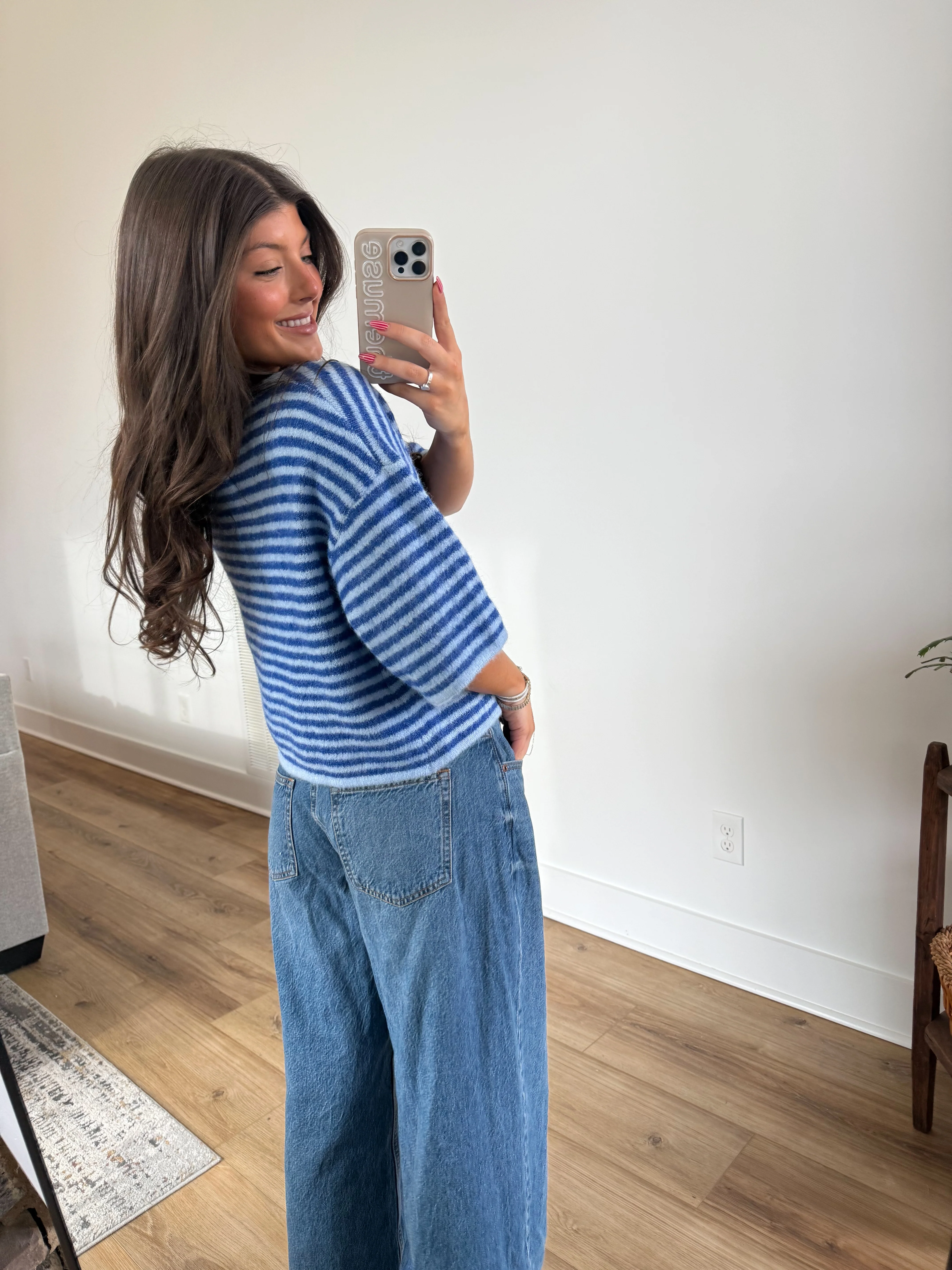 The Cloud Cardi (Blue Stripe) - Image 5