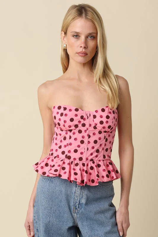 The Cocoa Bloom Corset Top - Image 7