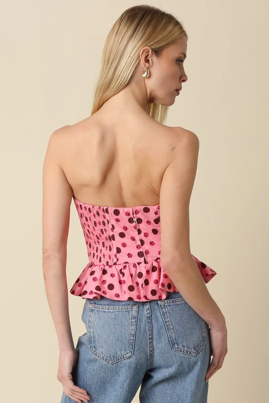 The Cocoa Bloom Corset Top - Image 8