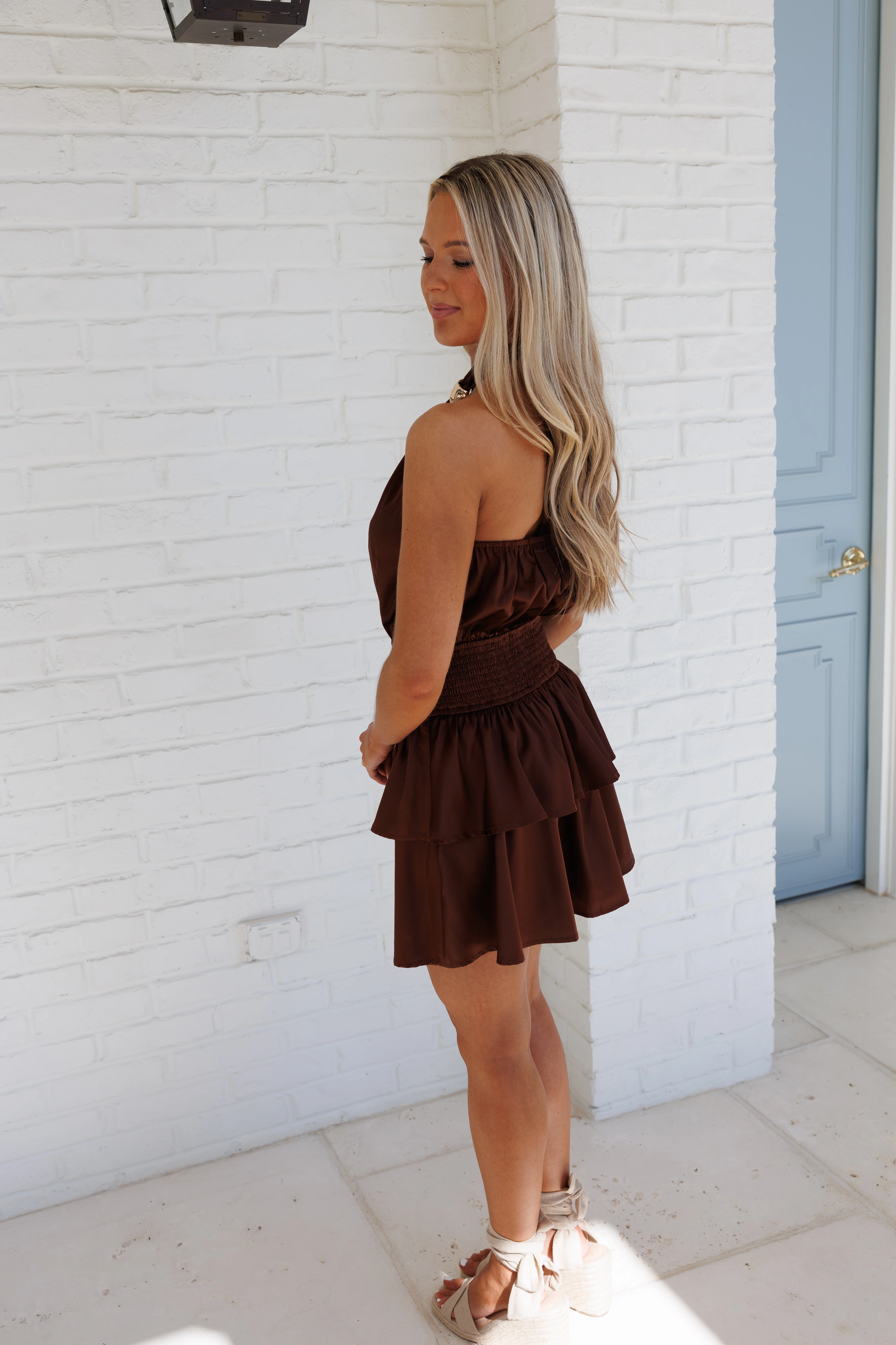 The Cocoa Halter Dress - Image 3