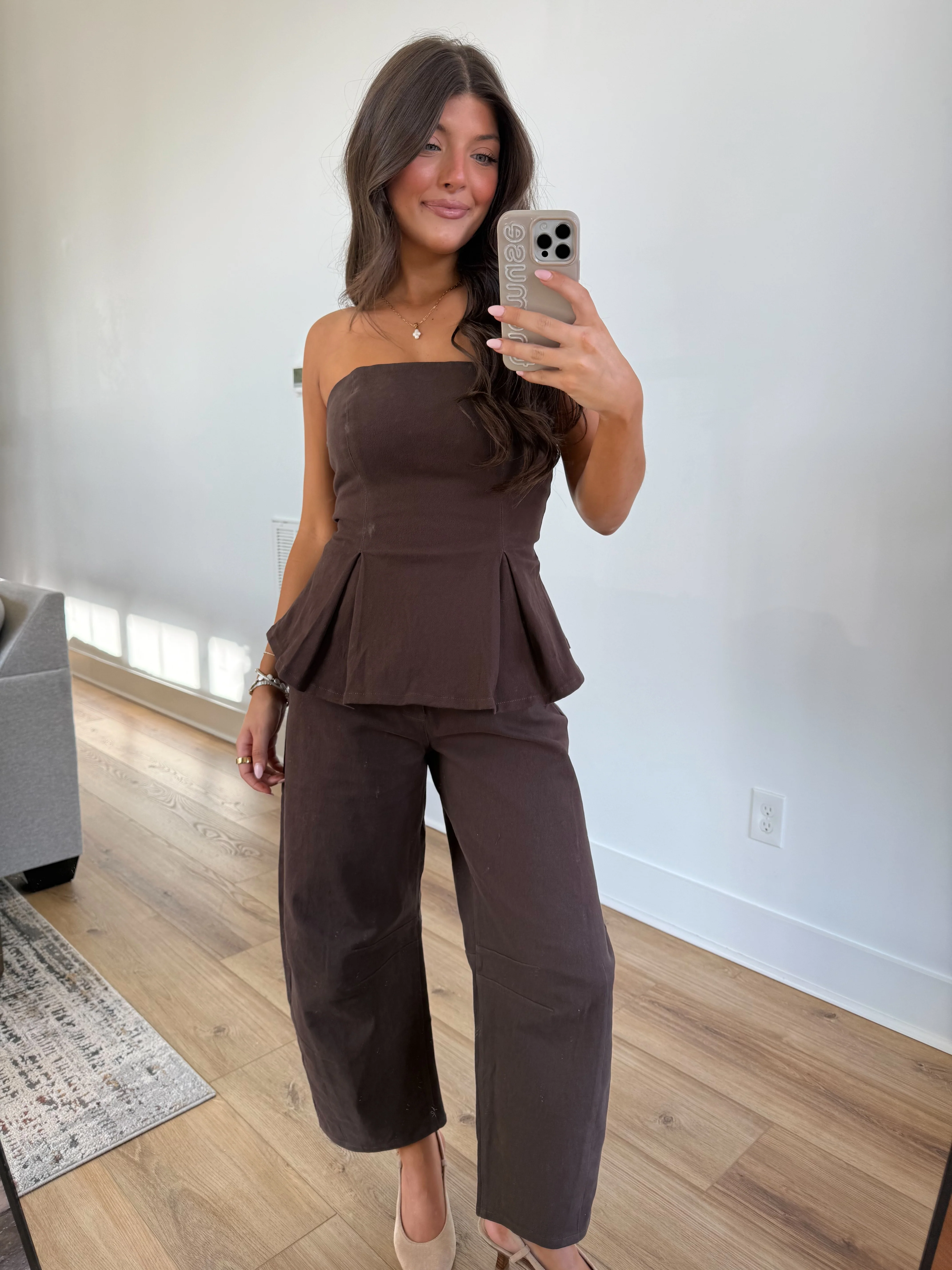 The Cocoa Peplum Set - Image 2