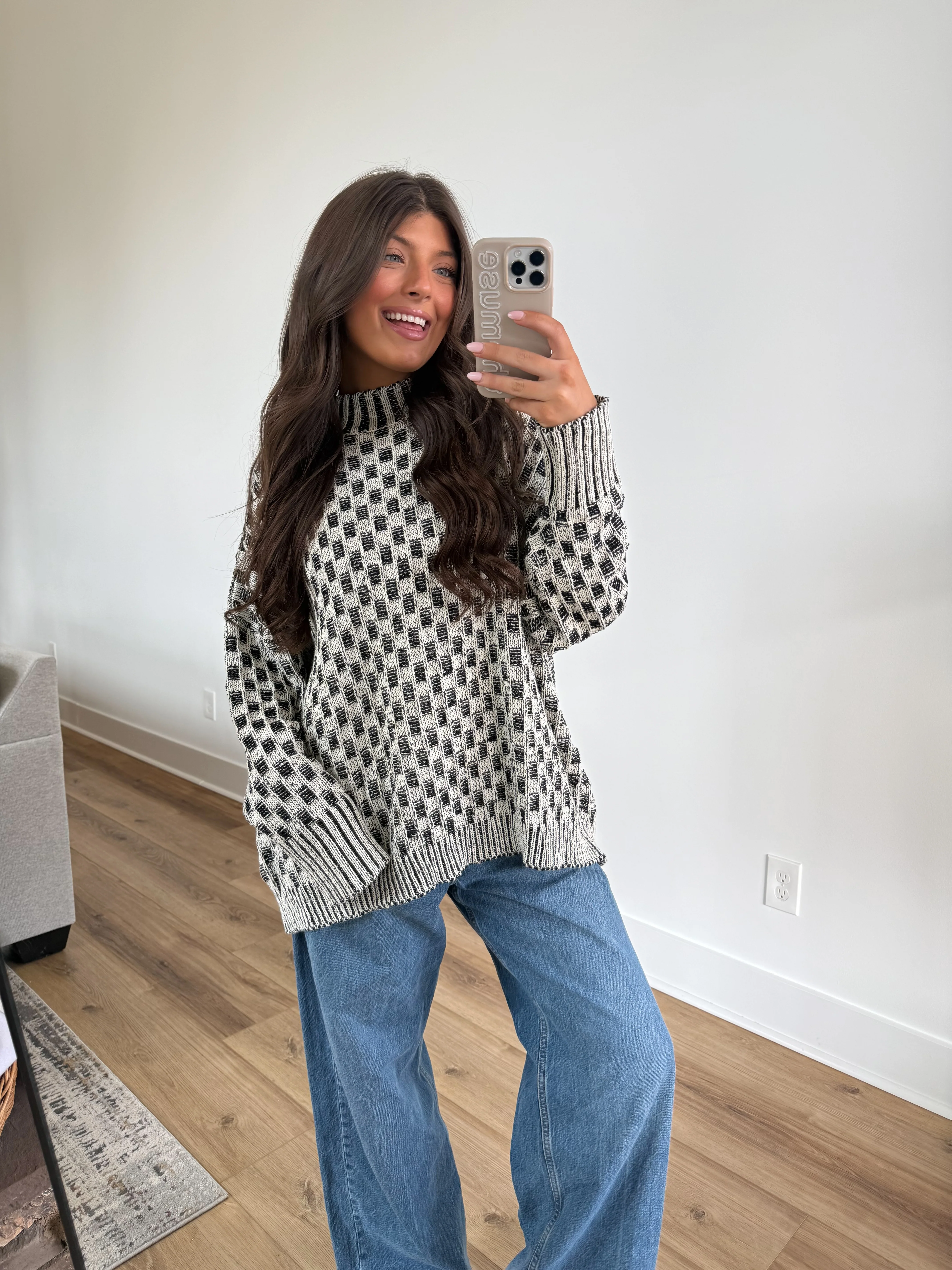 The Contrast Knit Sweater