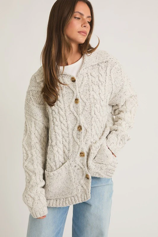 The Cozy Cottage Cable Cardigan - Image 6