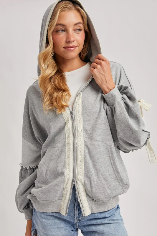The Cozy Ribbon Lace Hoodie - Image 9