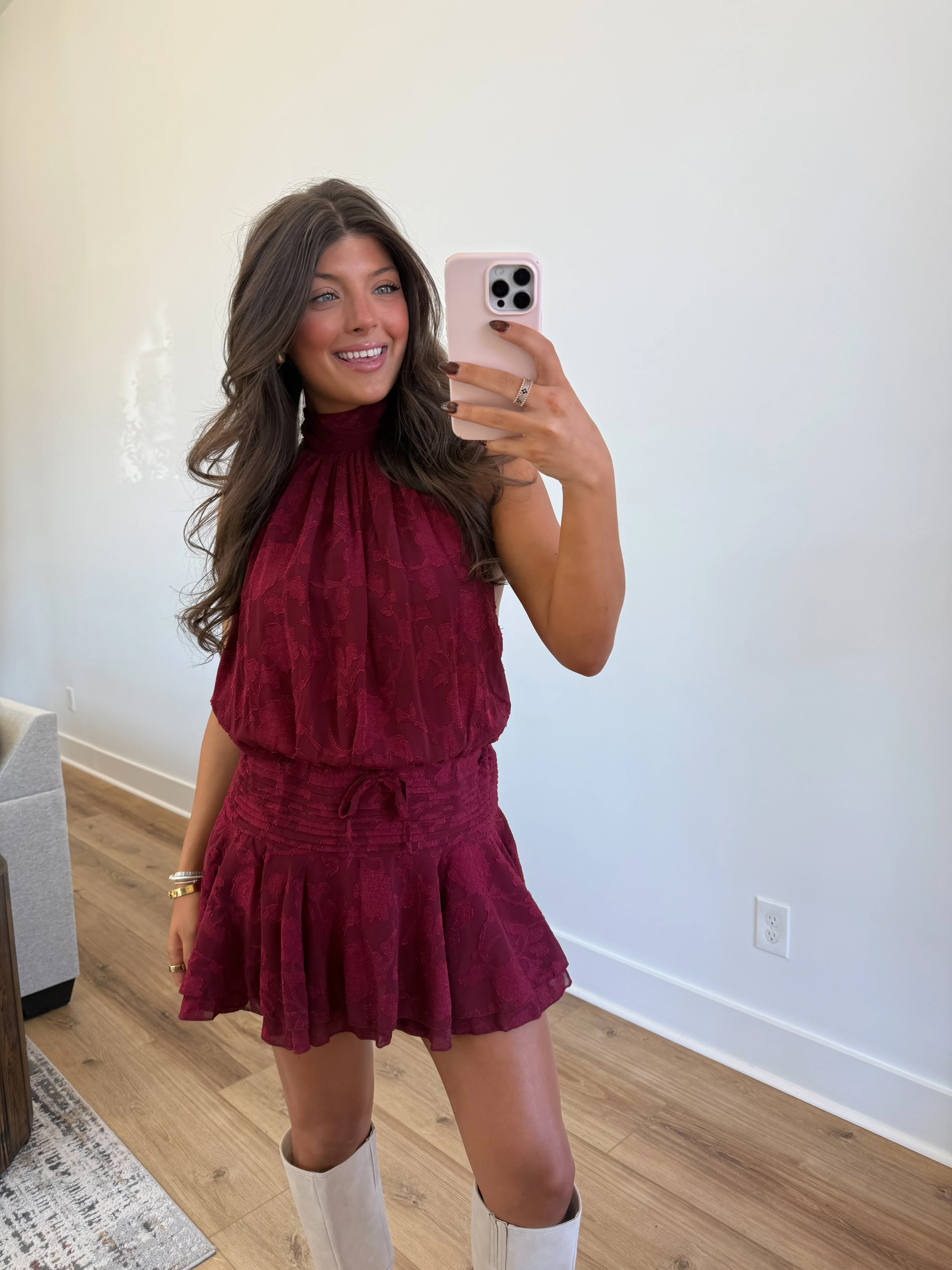 The Cranberry Chiffon Dress - Image 5