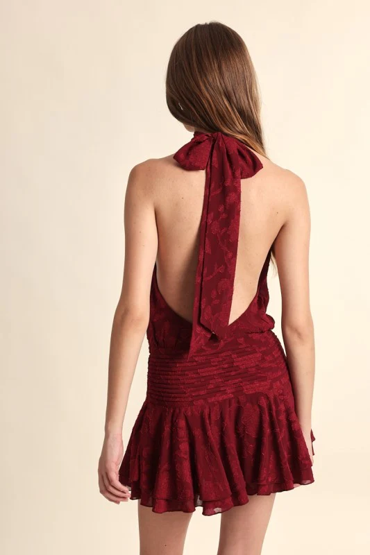 The Cranberry Chiffon Dress - Image 7