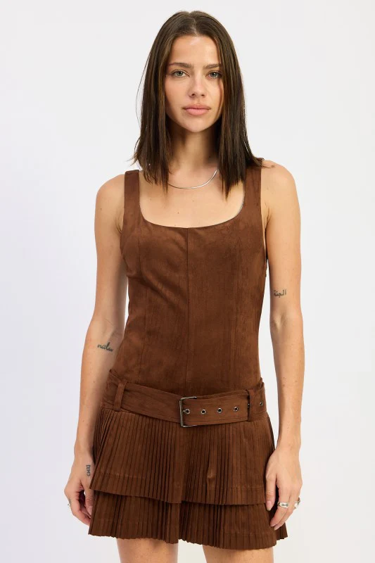 The Dakota Pleat Mini Dress - Image 6