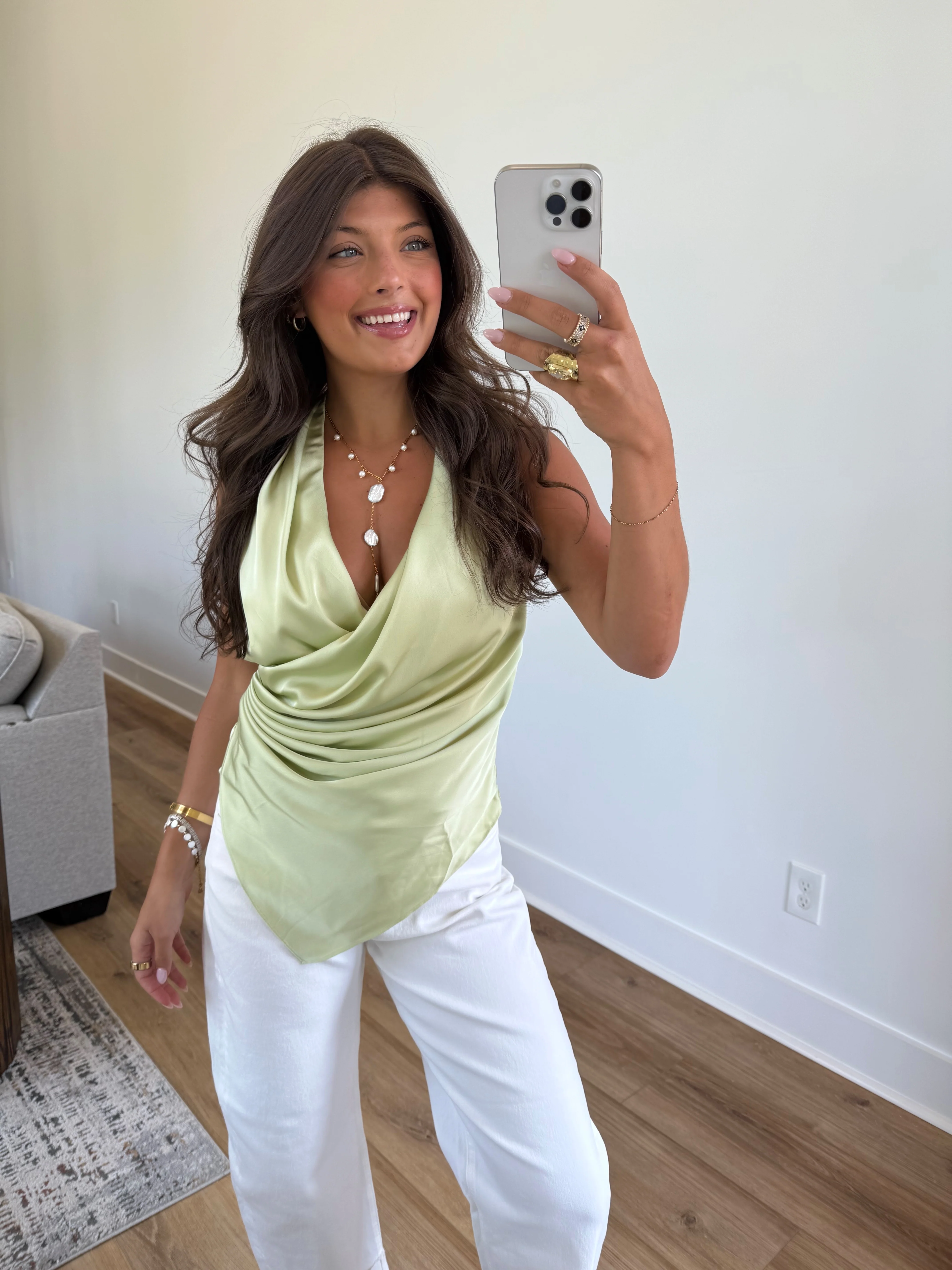 The Delilah Top (Sage) - Image 4