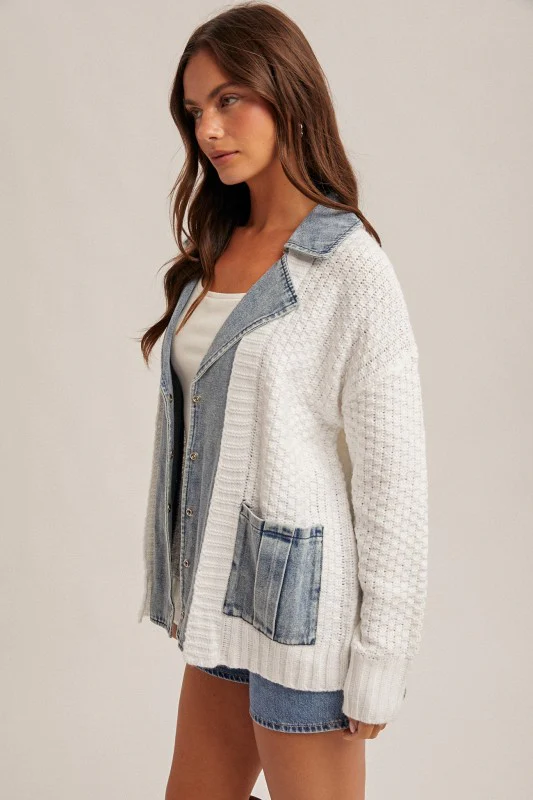 The Denim Collared Knit - Image 10