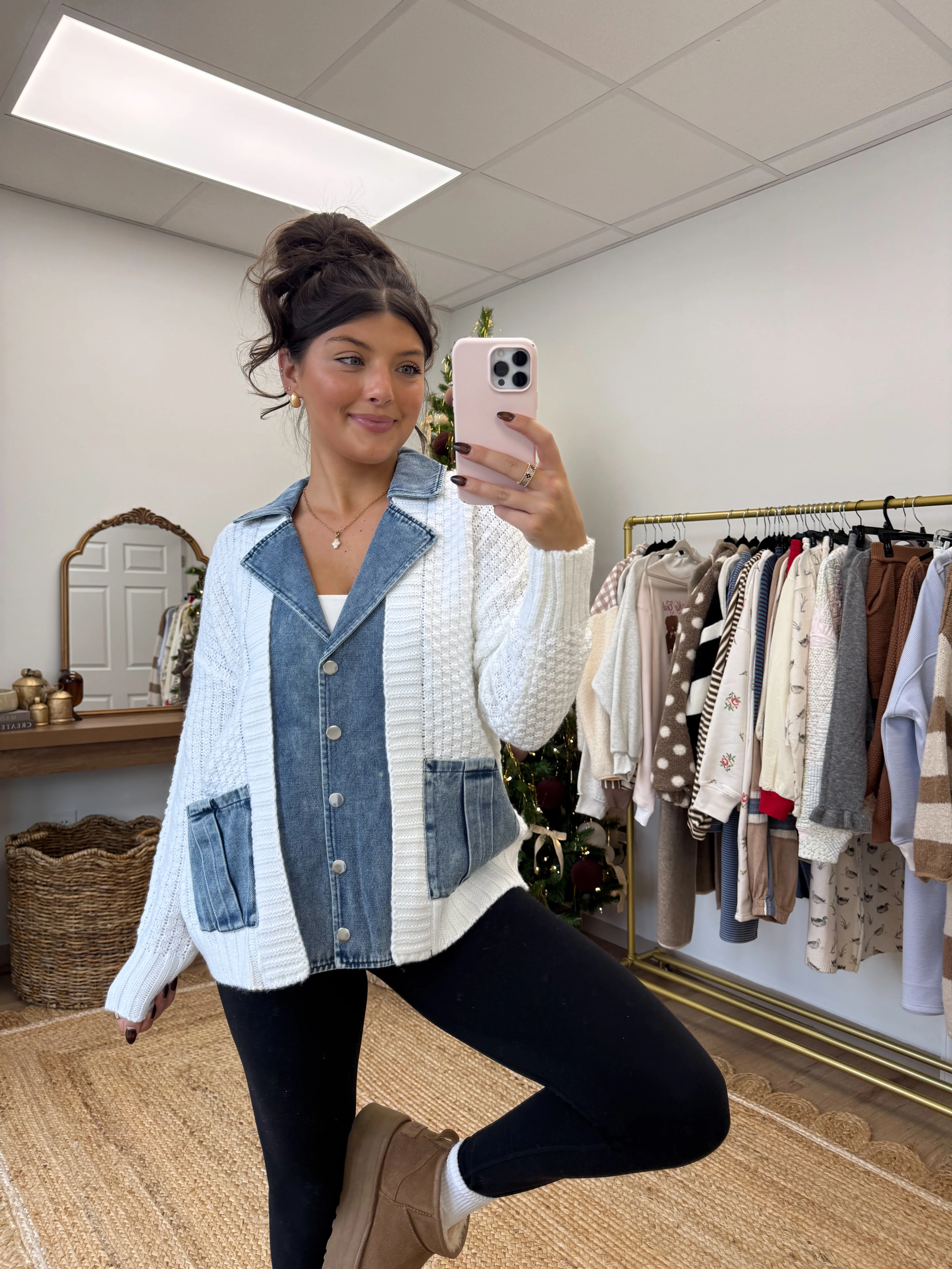 The Denim Collared Knit - Image 2