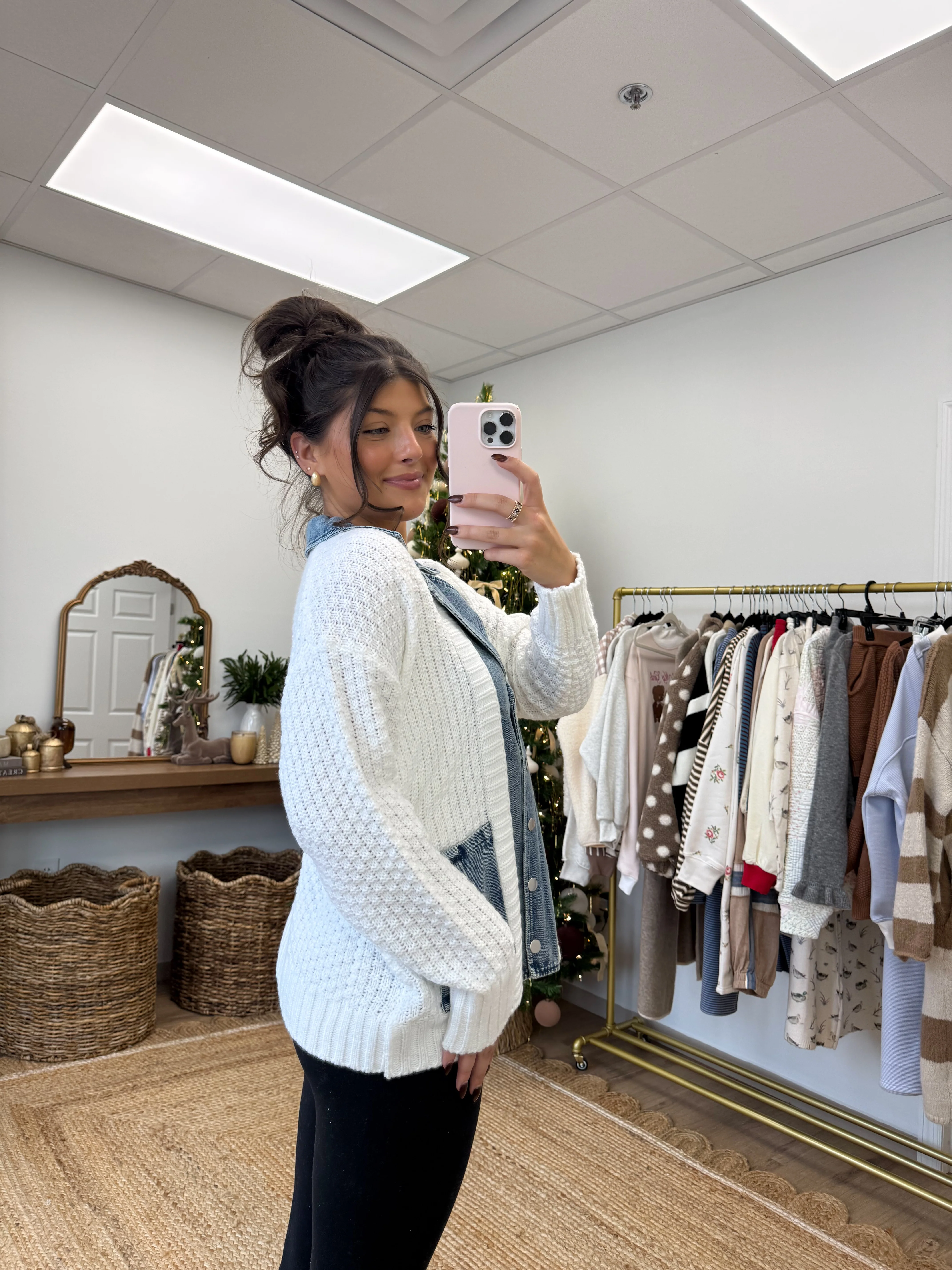 The Denim Collared Knit - Image 4