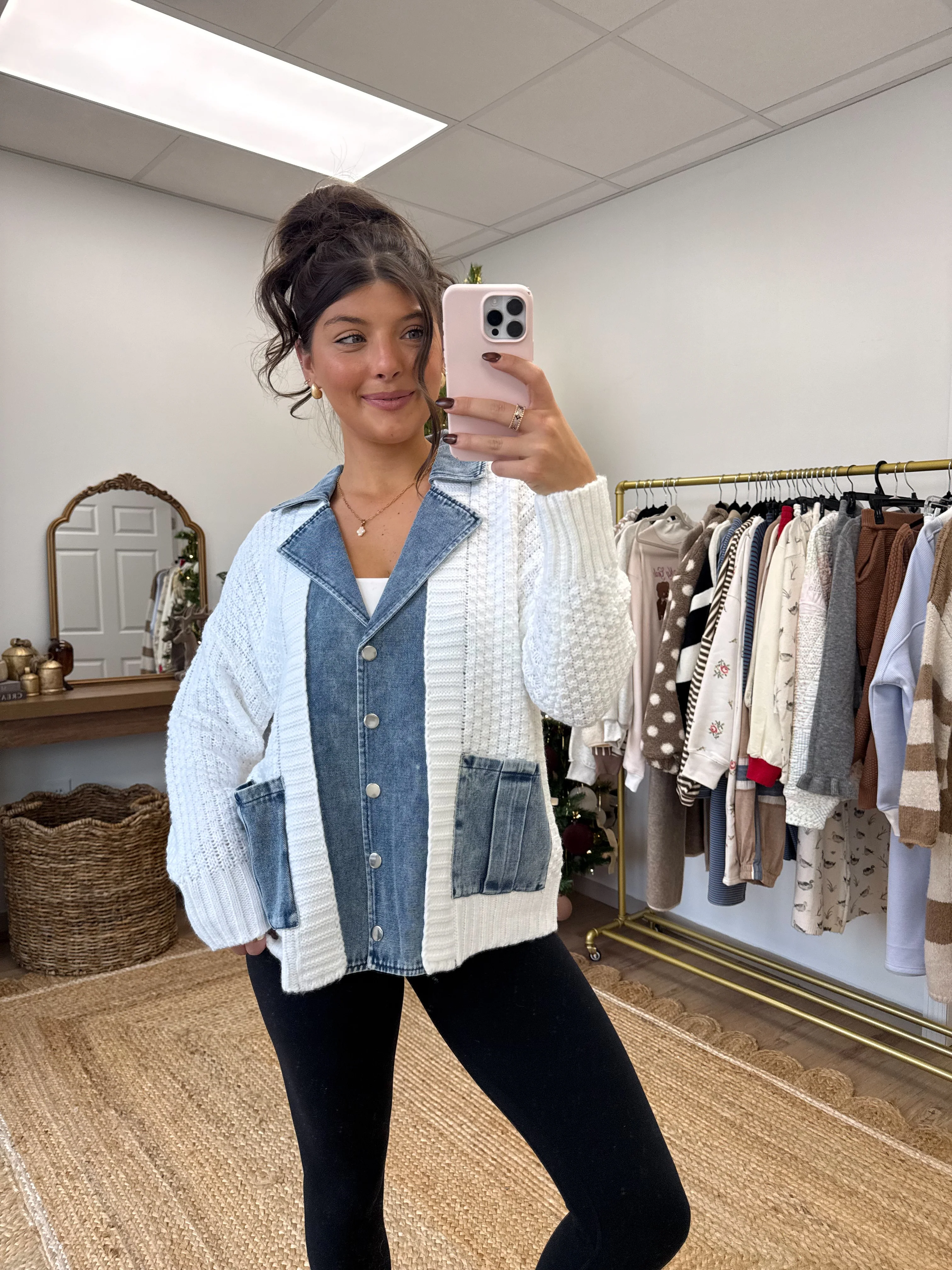 The Denim Collared Knit - Image 6