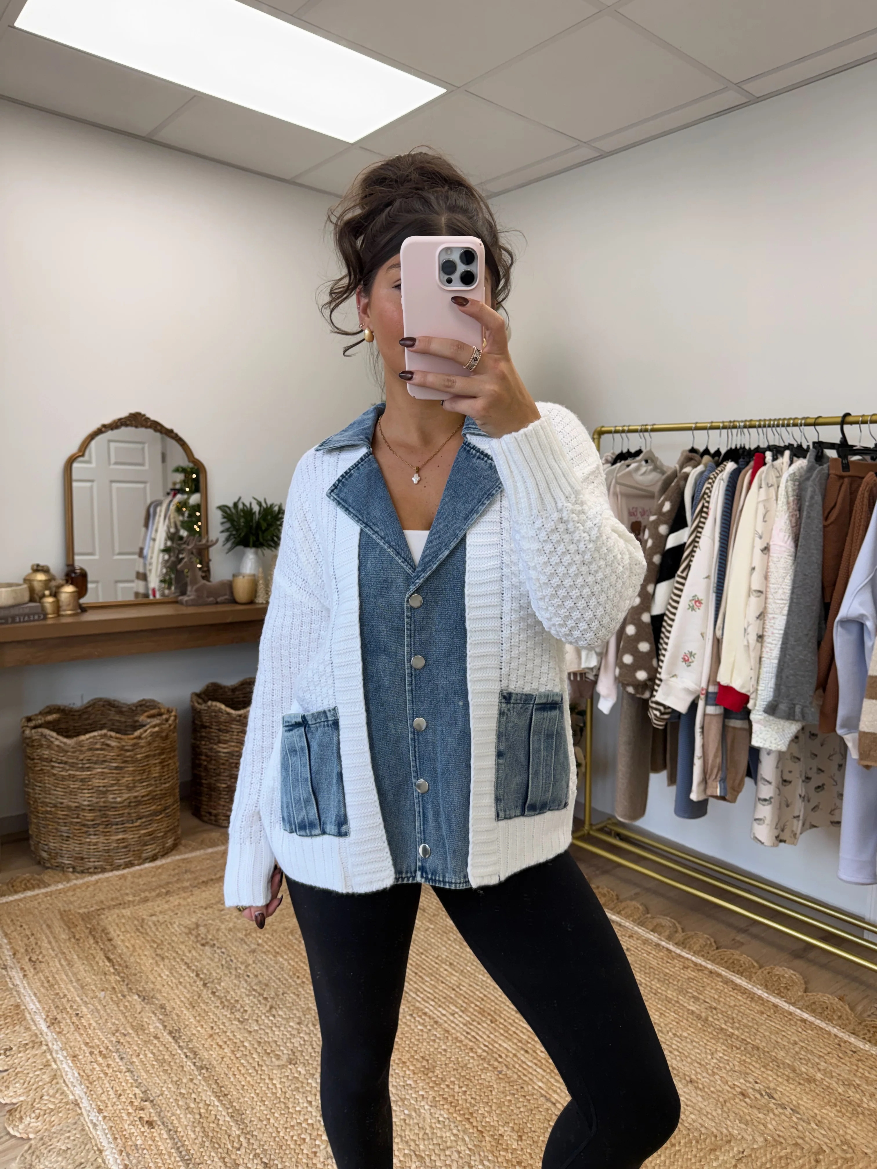 The Denim Collared Knit - Image 7